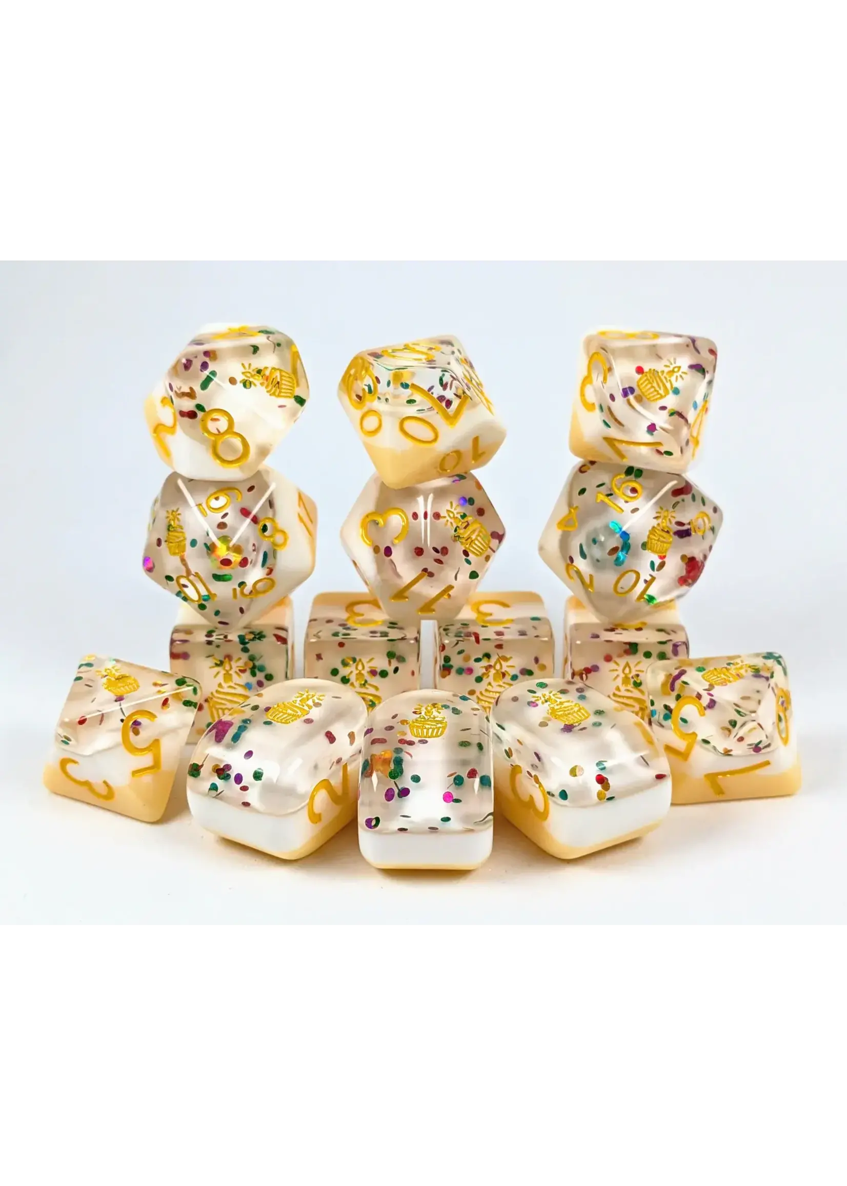 Role 4 Initiative Role 4 Initiative - Birthday Wishes 15 dice set