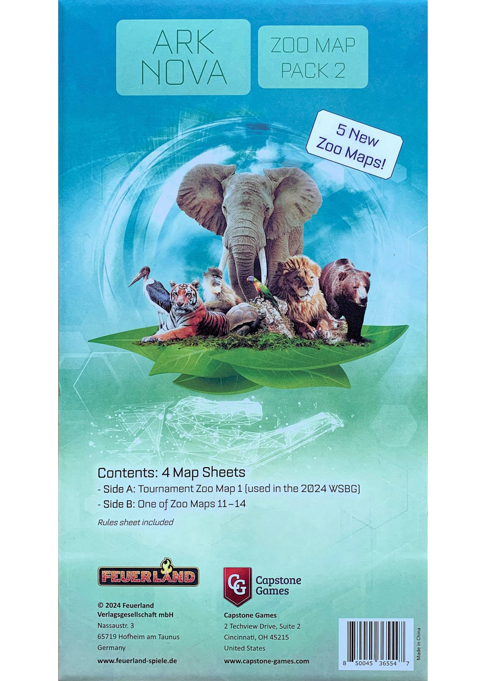 Super meeple Ark Nova - Zoo map pack #2