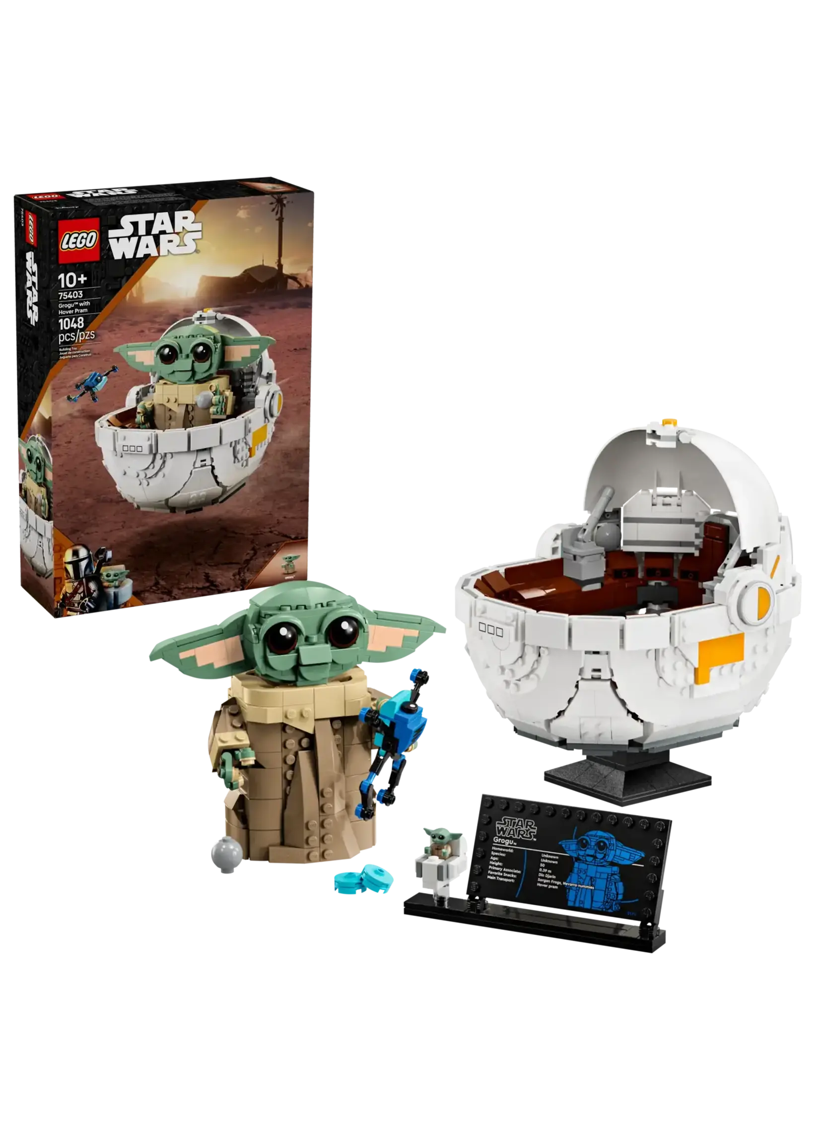 LEGO Grogu et son Landau