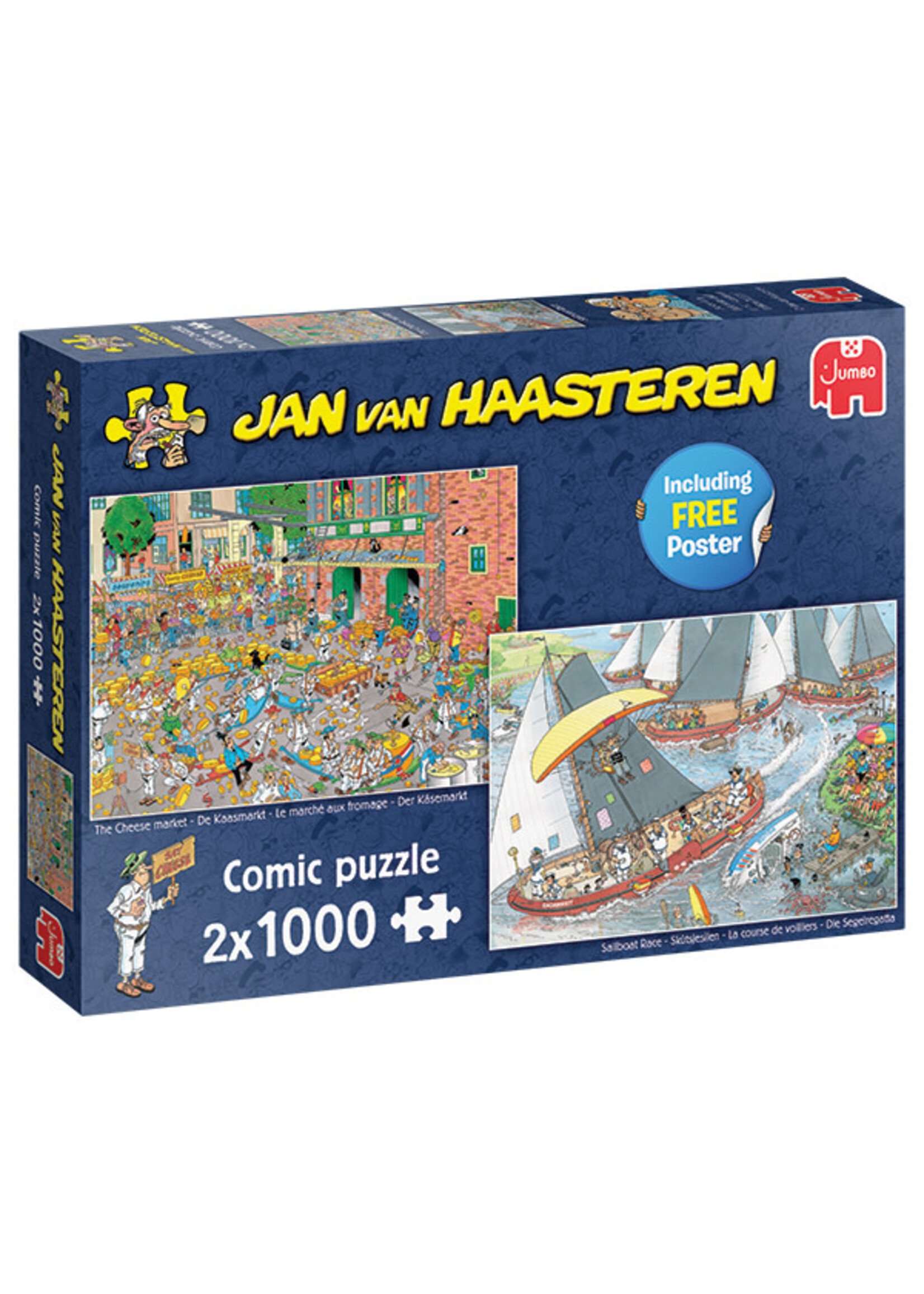 Jumbo JAN VAN HAASTEREN  -  THE CHEESE MARKET / SAILBOAT RACE (2 X 1000 PCS)