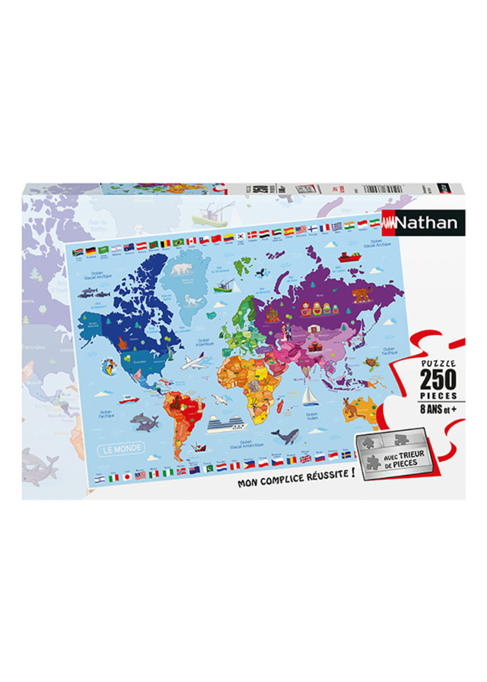 nathan 250 MCX, CARTE DU MONDE
