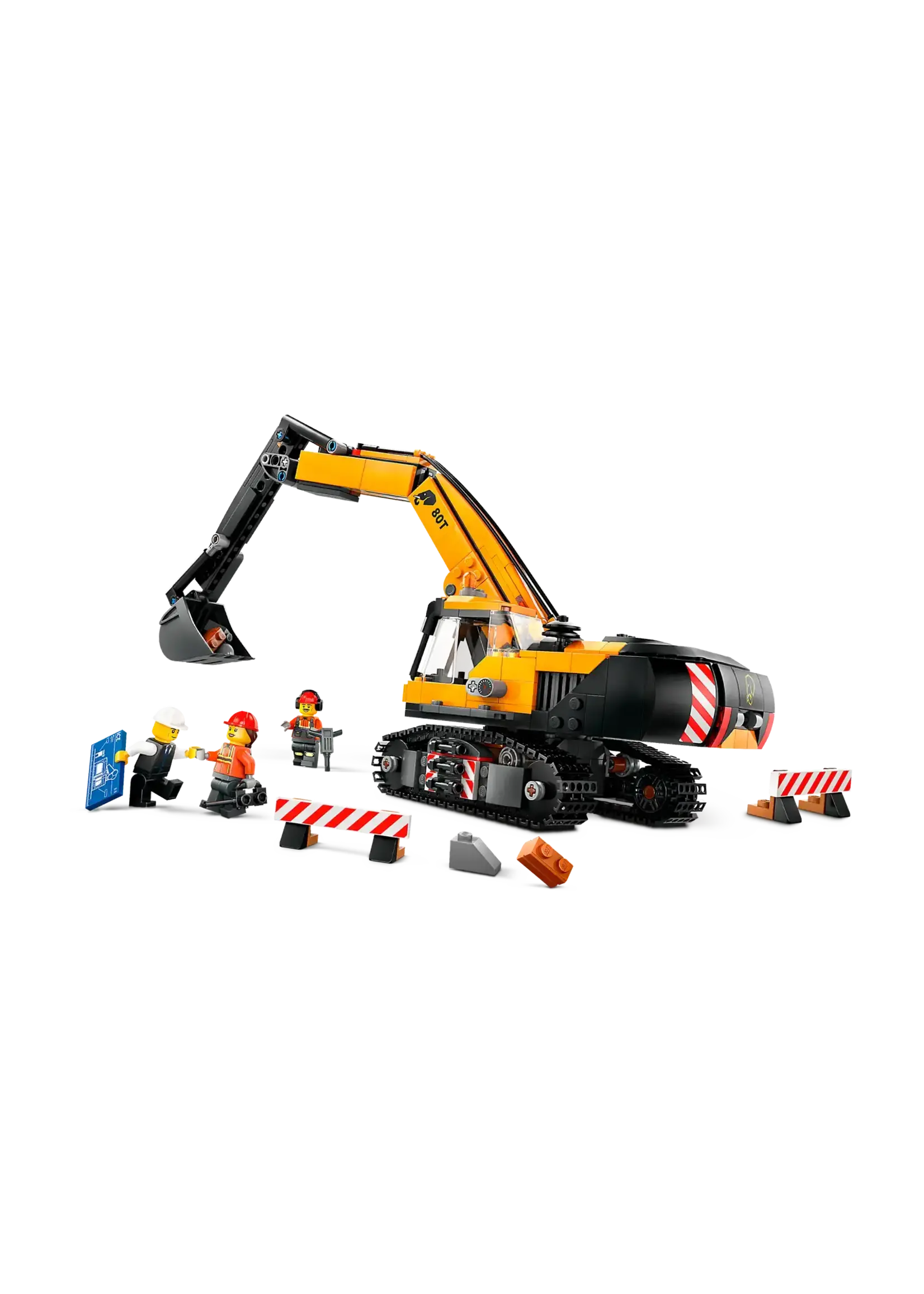 LEGO Excavatrice de construction jaune - 60420
