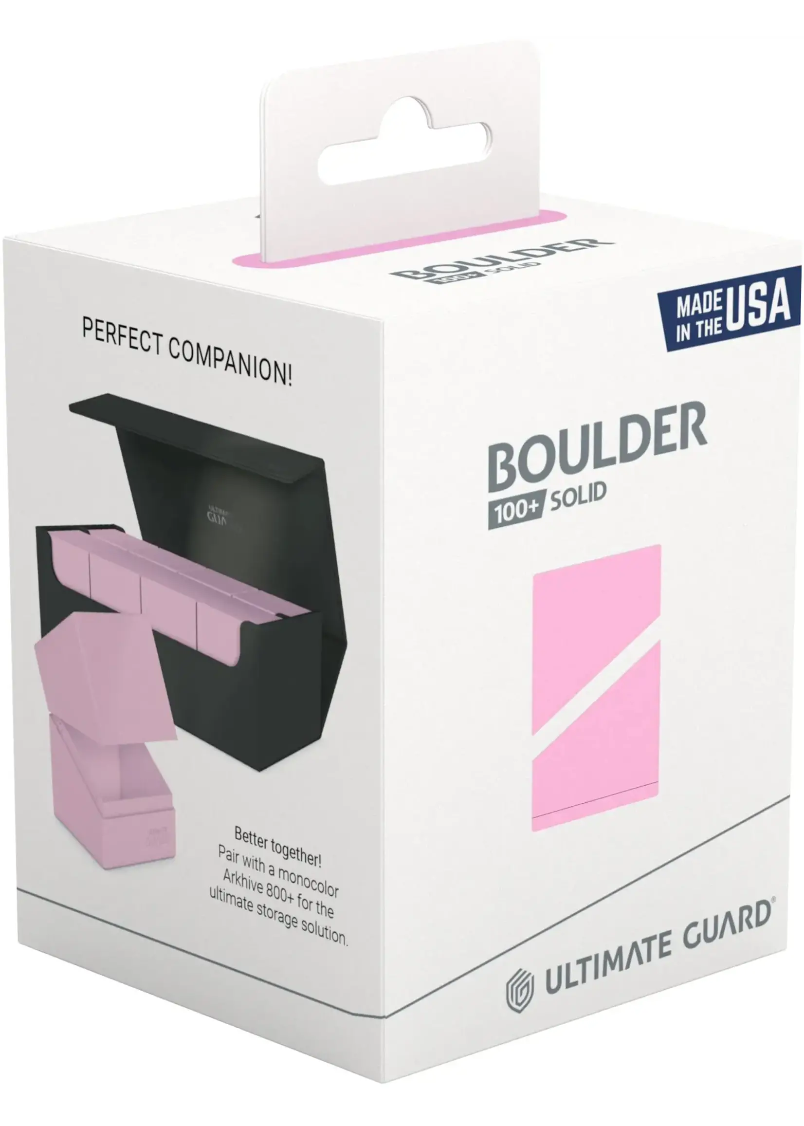 Ultimate Guard Ultimate Guard Solid Boulder Deck Case - 100+ - Pastel Candy Pink