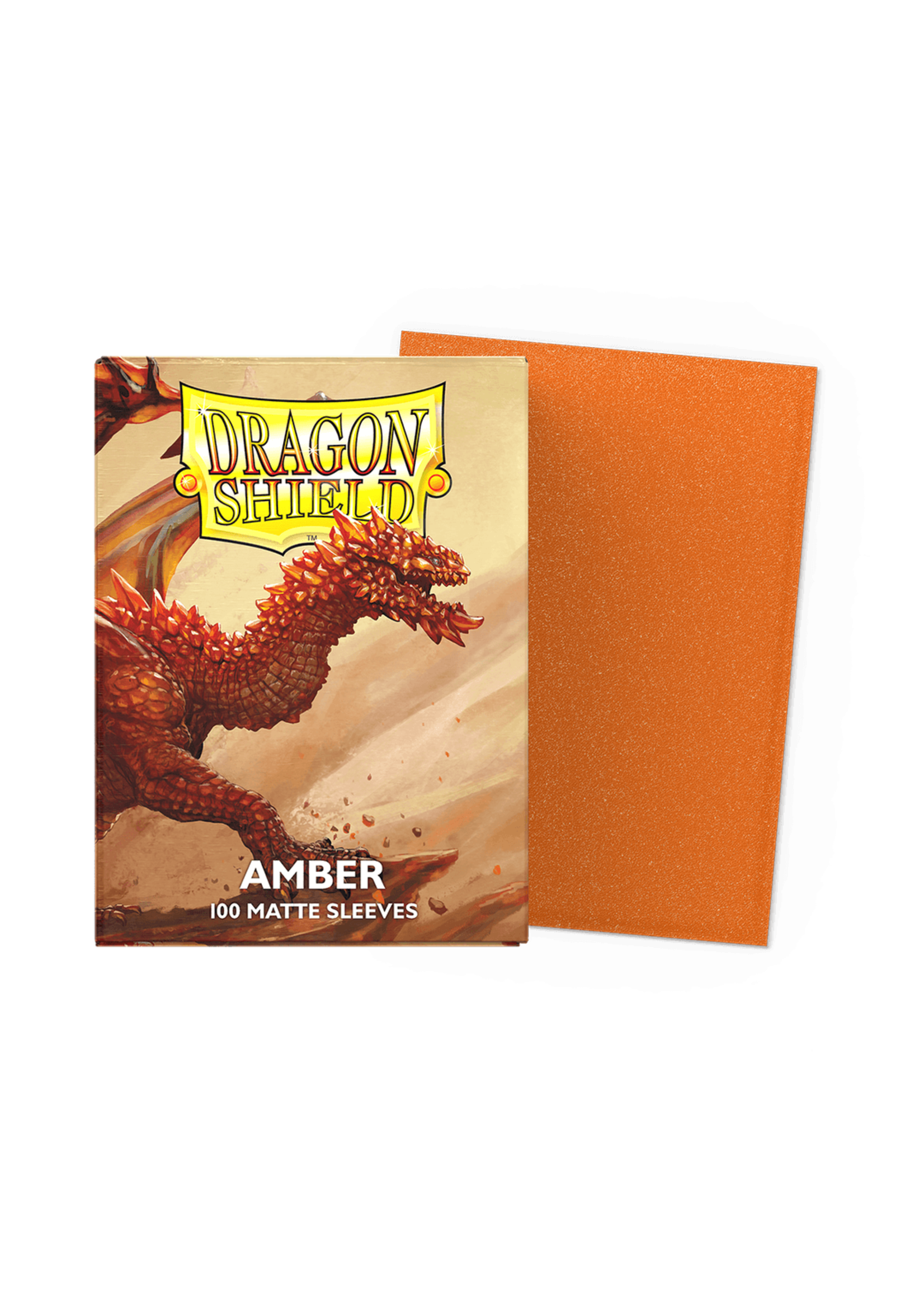 Dragon Shield Amber - Matte Sleeves - Standard Size