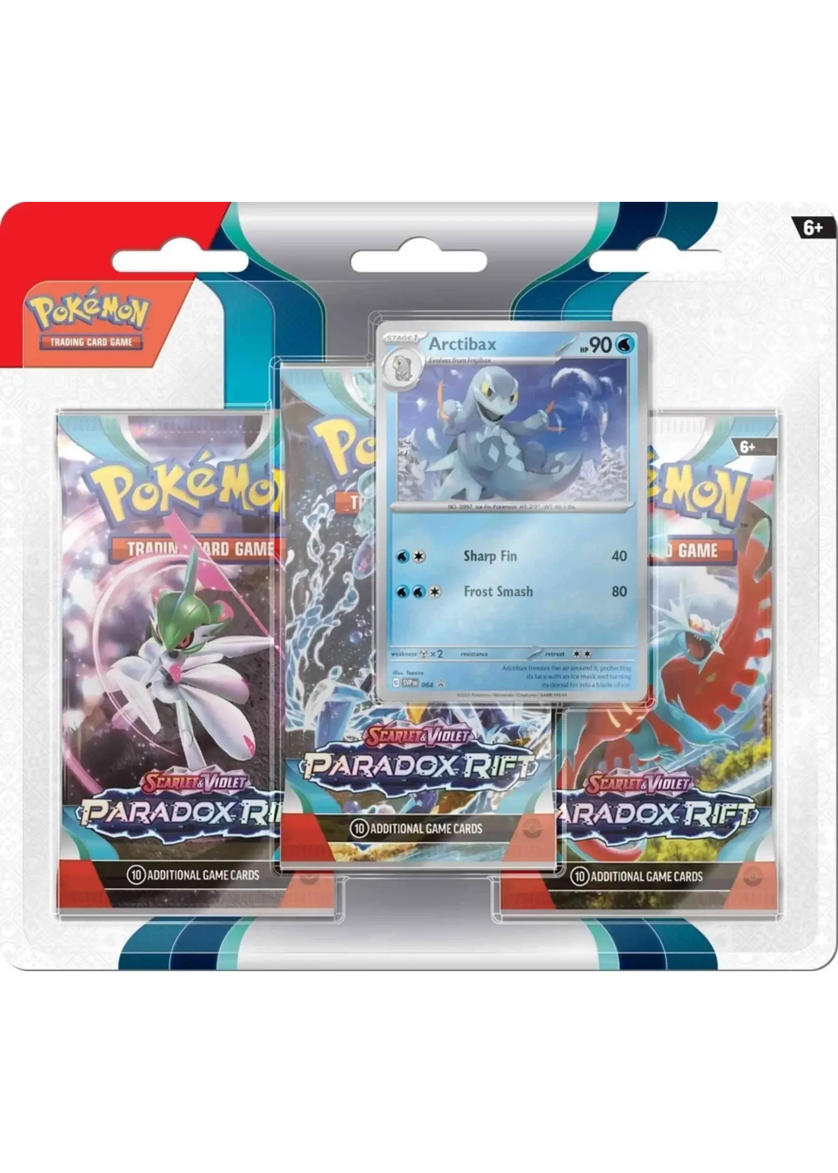 The Pokémon Company International Scarlet & Violet - Paradox Rift - Blister Pack - Three Boosters