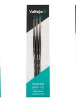 Vallejo BRUSH  -  VALLEJO  # VAL-BRUSH #02991  -  DESIGN SET (ROUND SYNTHETIC)