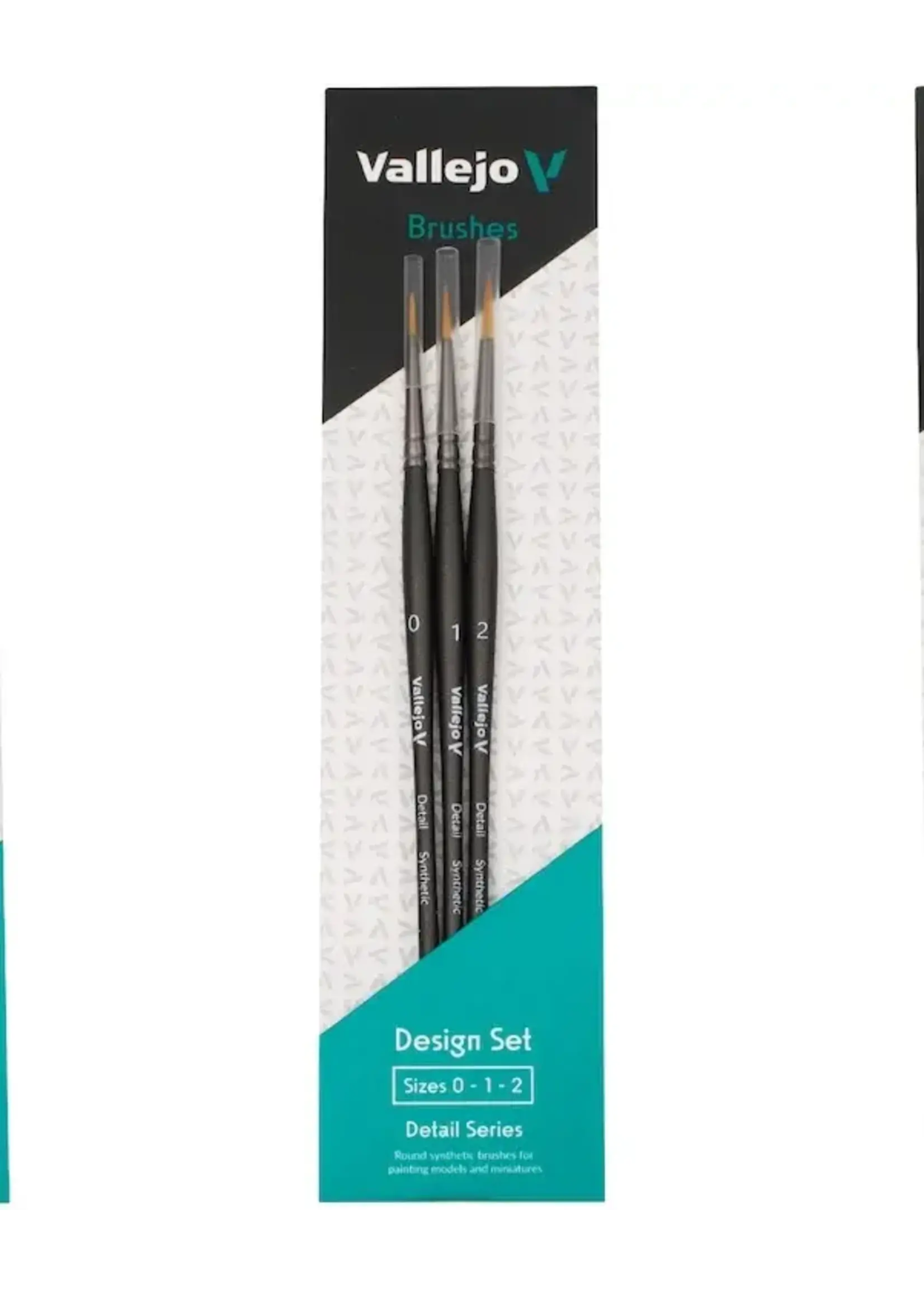 Vallejo BRUSH  -  VALLEJO  # VAL-BRUSH #02991  -  DESIGN SET (ROUND SYNTHETIC)