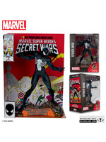McFarlane toys Spider-Man 1:6th Scale Collectible with Scene & Comic (Marvel Super Heroes Secret Wars #8)