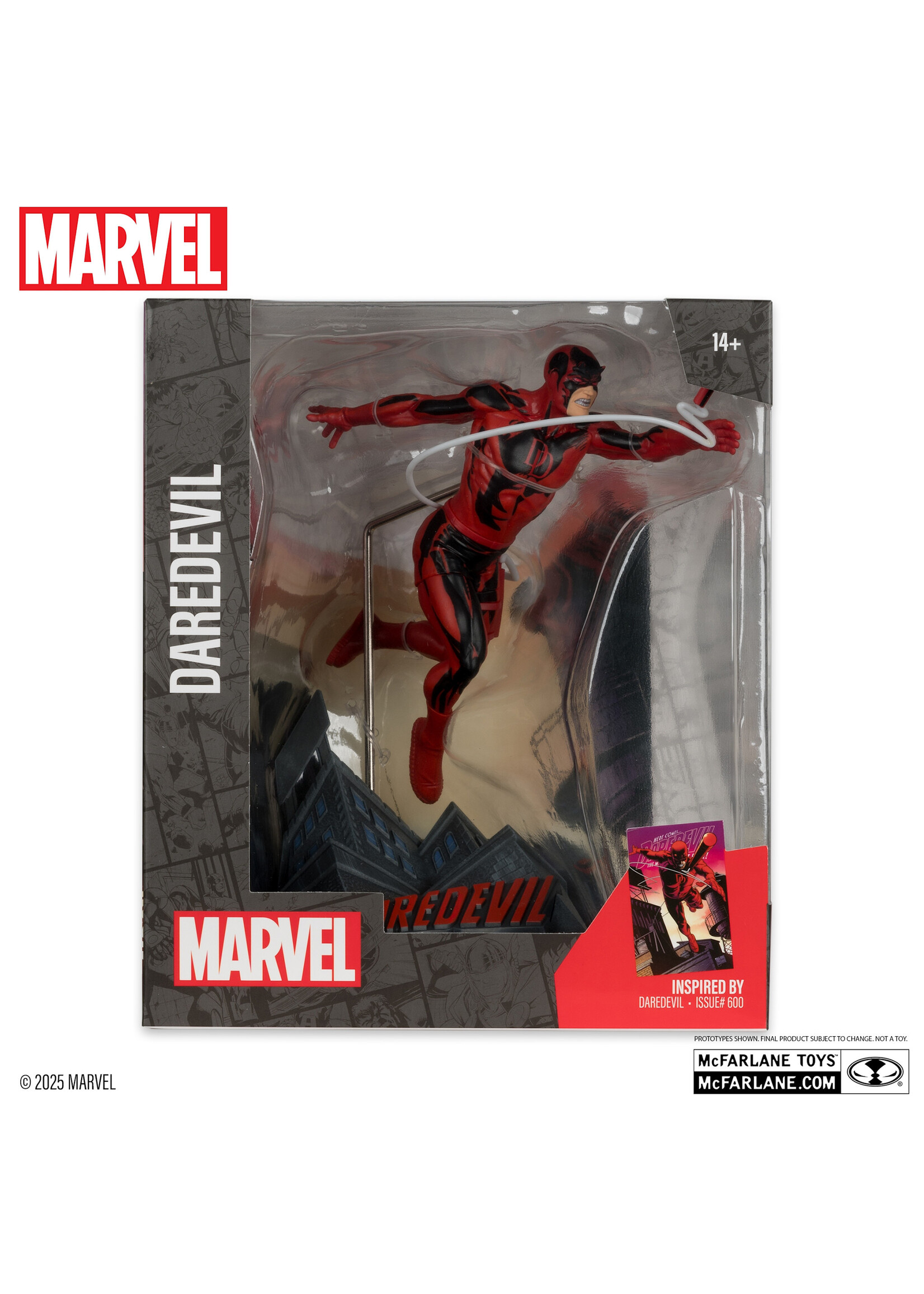 McFarlane toys Daredevil 1:10th Scale Collectible with Scene (Daredevil #600)
