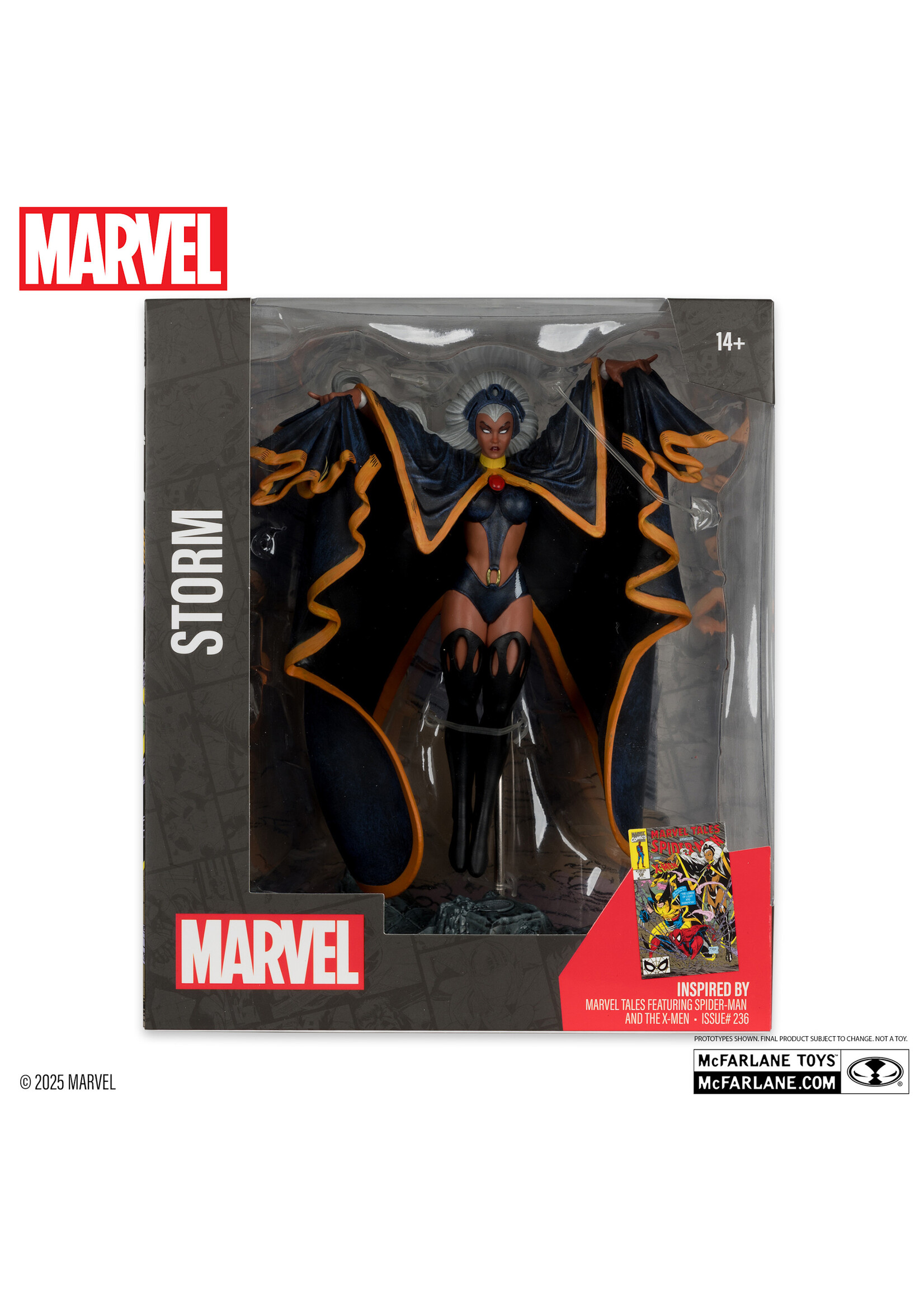 McFarlane toys Storm 1:10th Scale Collectible with Scene (Marvel Tales Featuring Spider-Man and The X-Men #236)