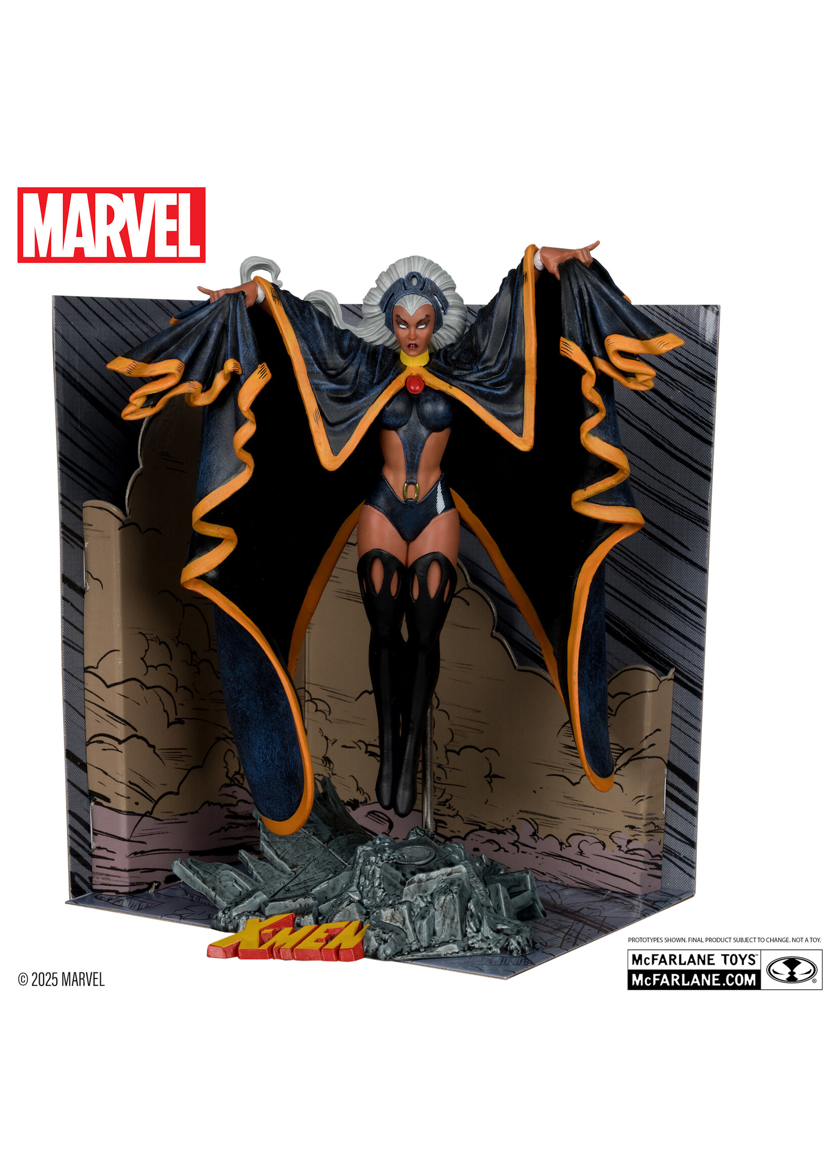 McFarlane toys Storm 1:10th Scale Collectible with Scene (Marvel Tales Featuring Spider-Man and The X-Men #236)