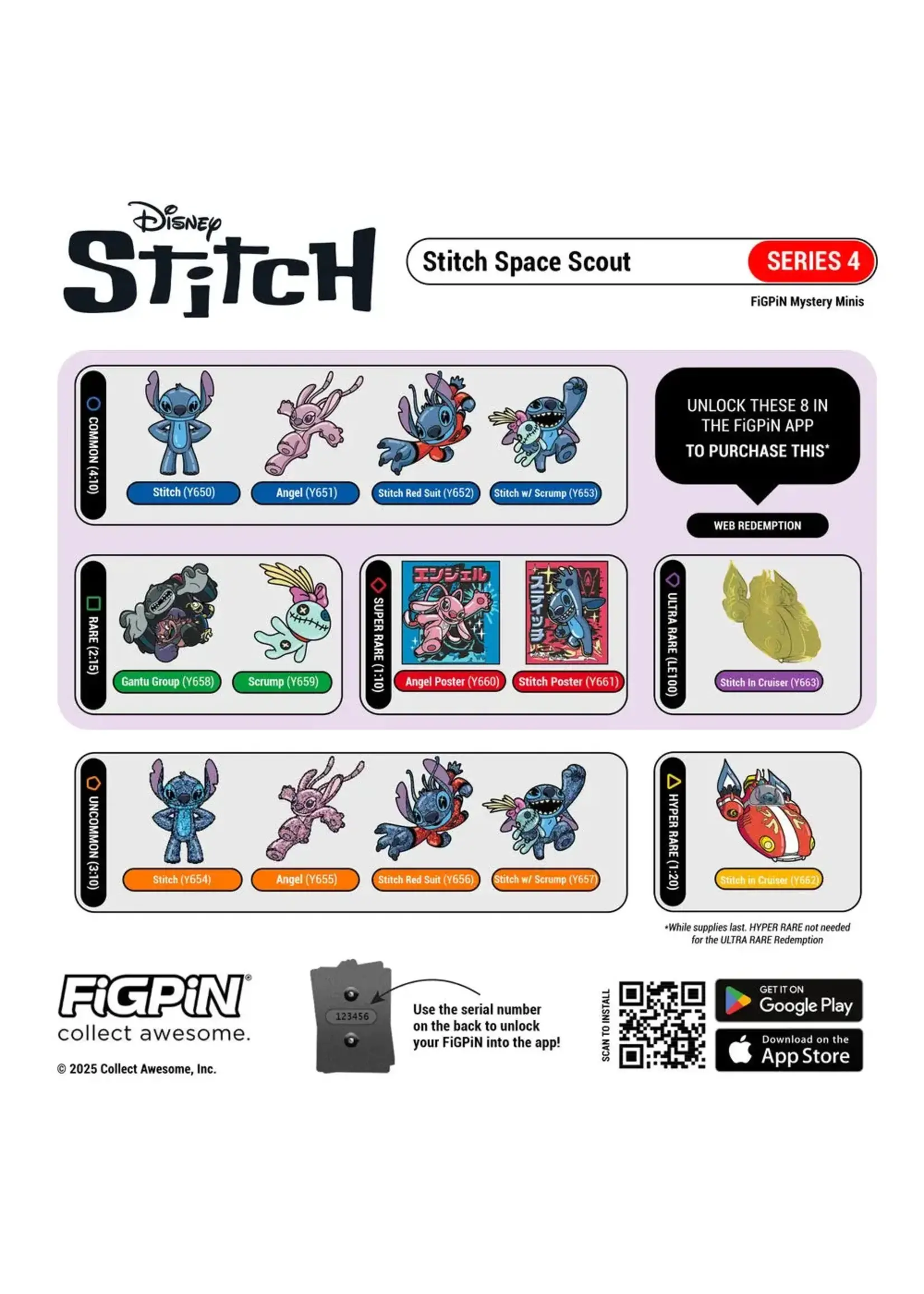 Figpin LILO & STITCH  -  SERIES 4 MYSTERY MINI FIGPIN (1'5)