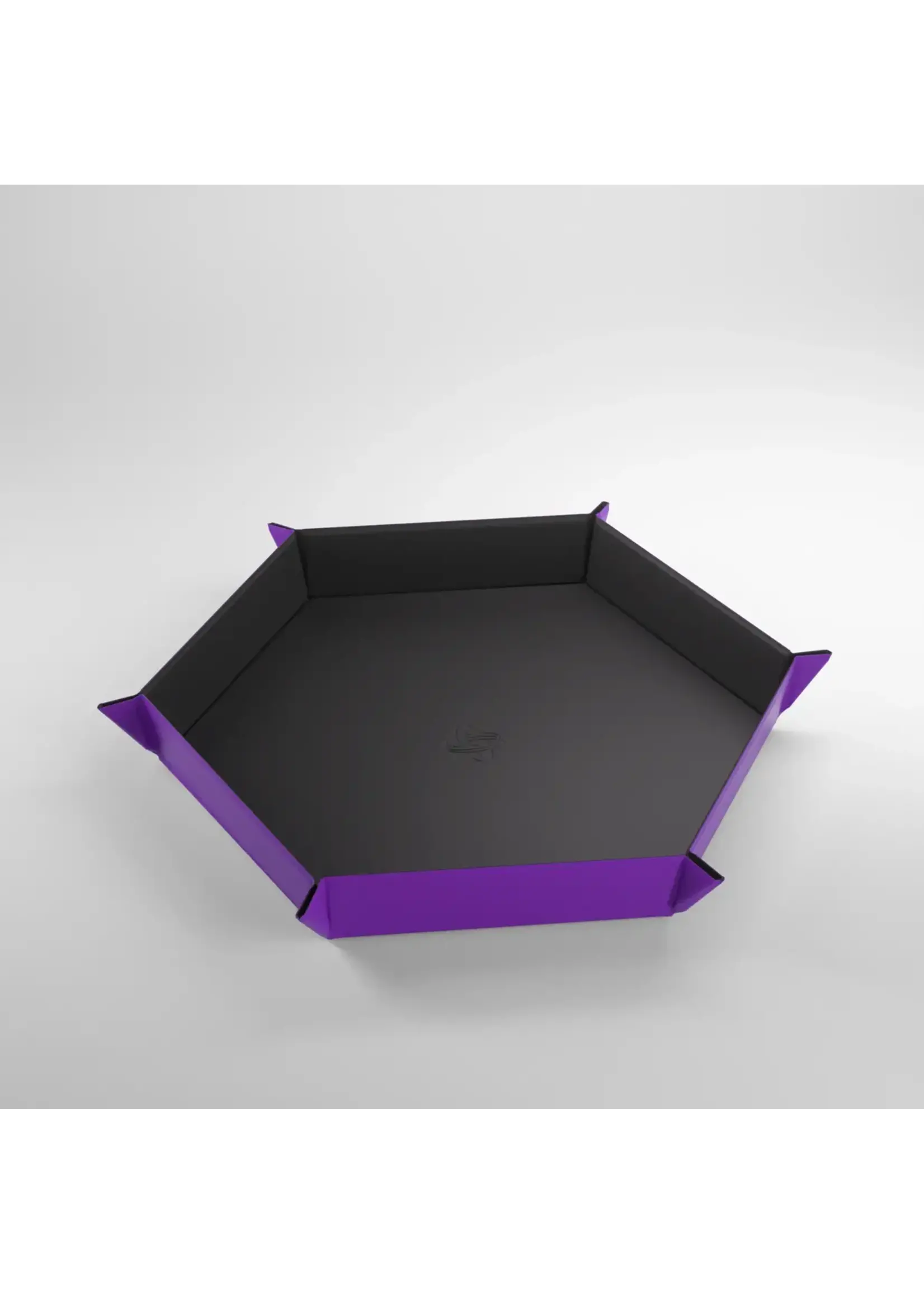 Gamegenic Magnetic Dice Tray - Hexagonal - Black/Purple