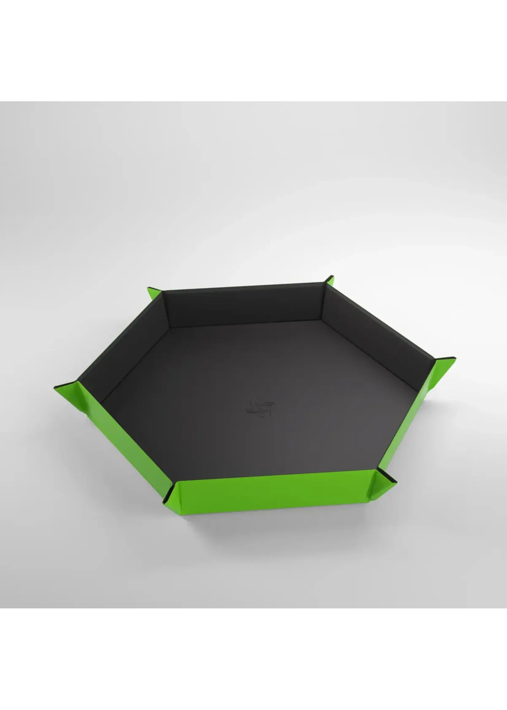 Gamegenic Magnetic Dice Tray - Hexagonal - Black/Green
