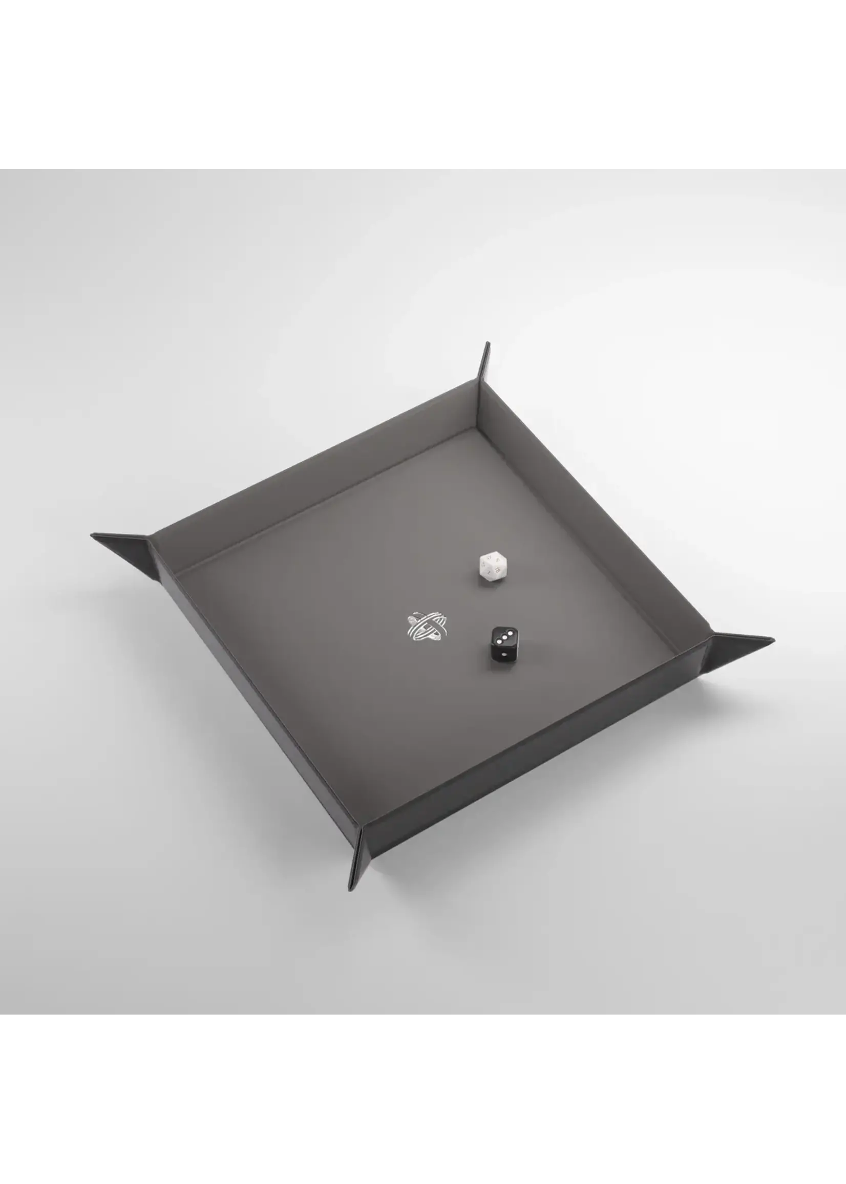 Gamegenic Magnetic Dice Tray - Square - Black/Grey