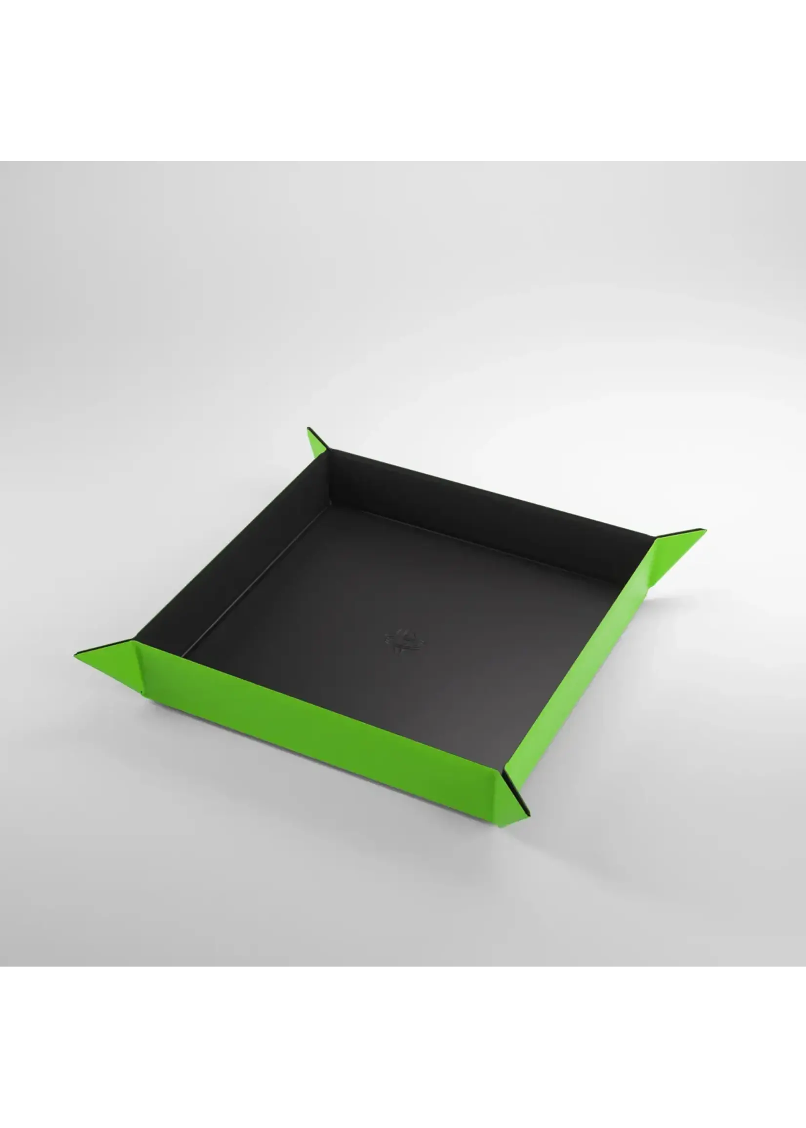 Gamegenic Magnetic Dice Tray - Square - Black/Green
