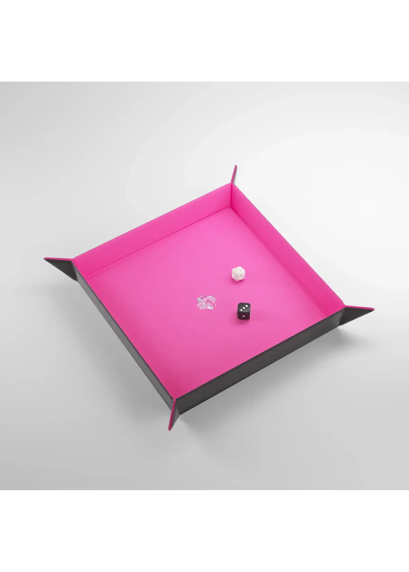 Gamegenic Copy of Magnetic Dice Tray - Square - Black/Green