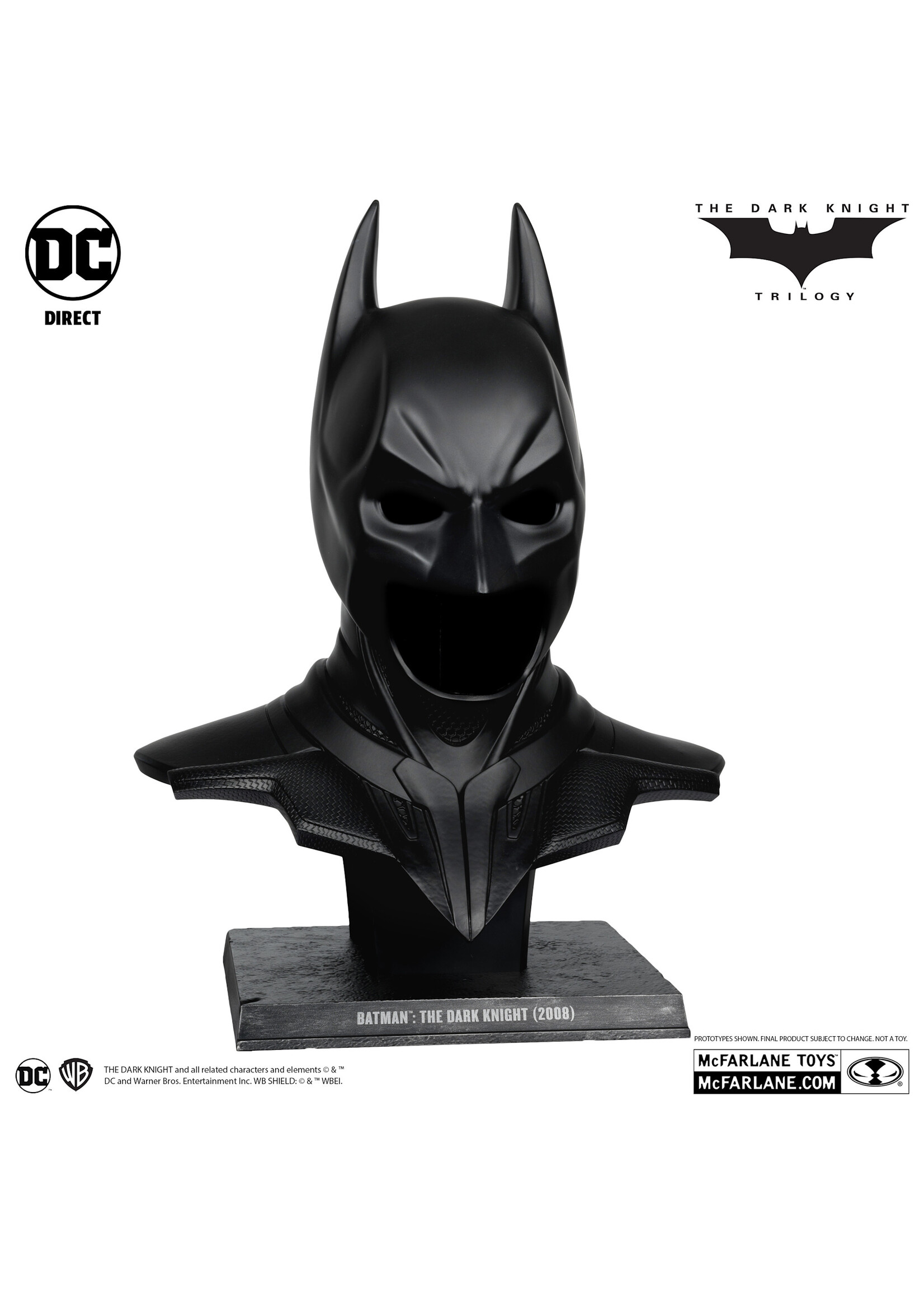 McFarlane toys Batman: The Dark Knight (2008) Cowl Replica 1:1 Scale