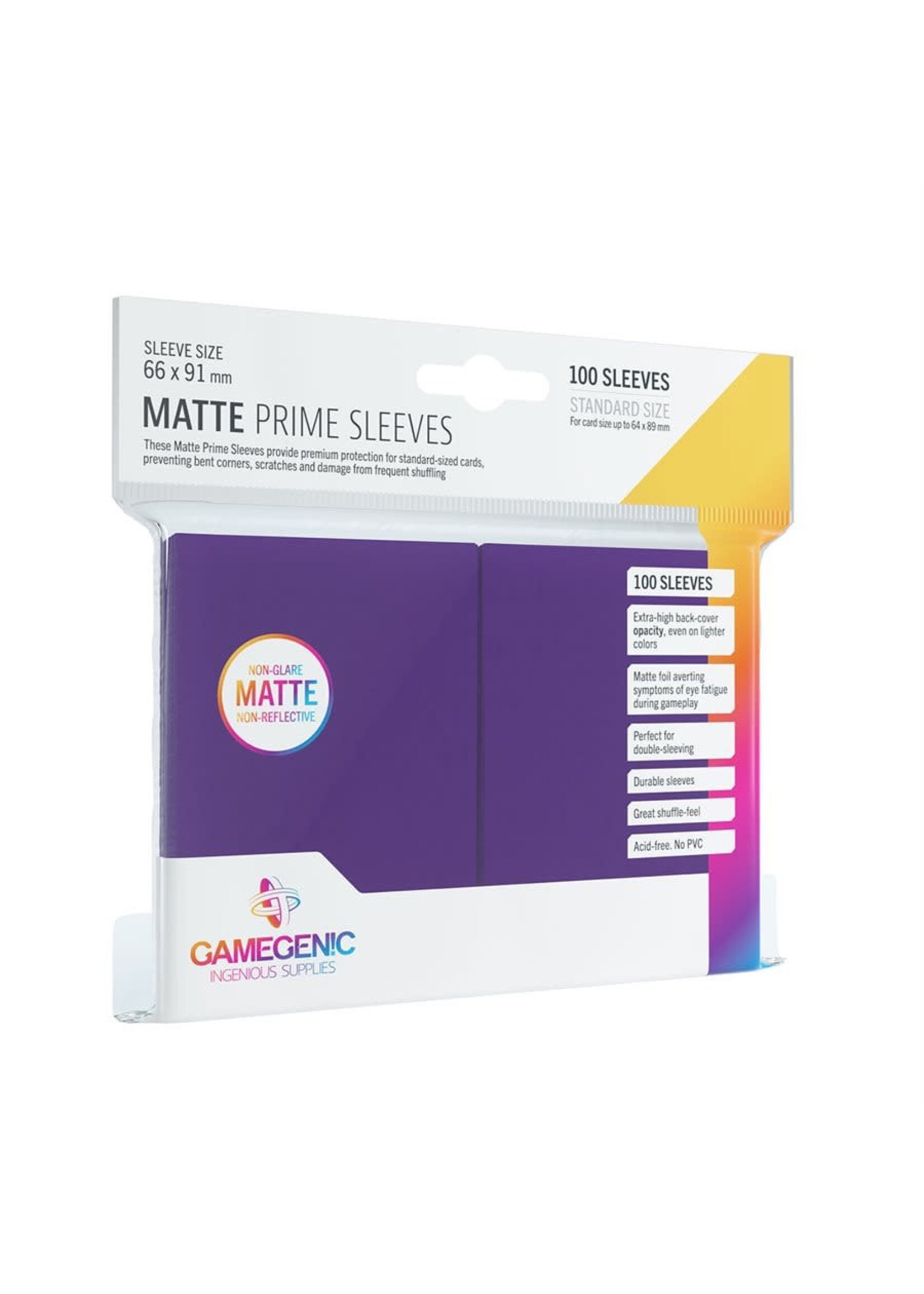 Gamegenic Copy of Gamegenic: Matte Prime Sleeves: Black (100) (ML)