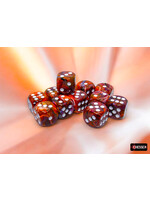 Chessex Festive Symphony/white 16mm d6 Dice Block (12 dice)