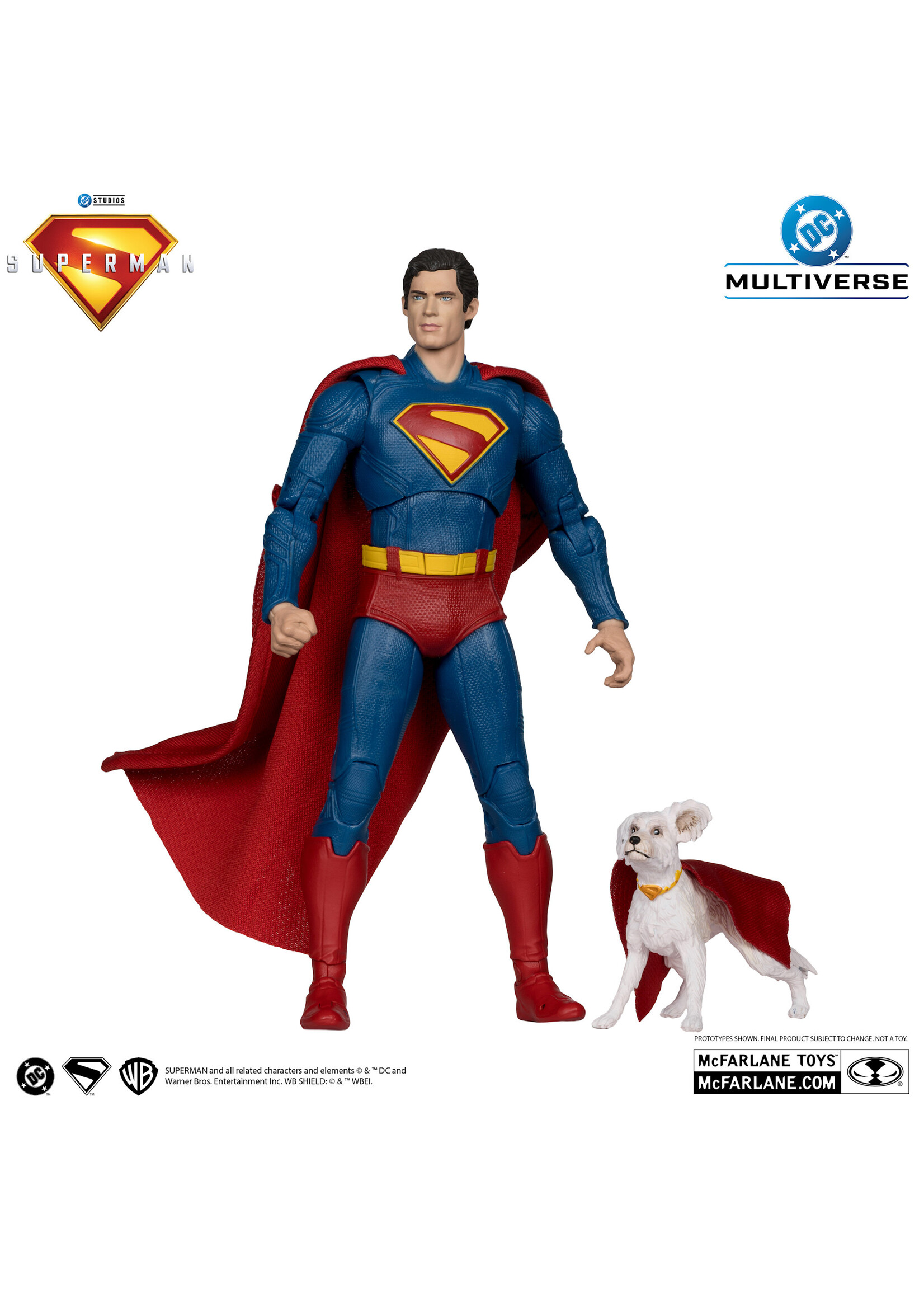 McFarlane toys Superman and Krypto (Superman Movie) Deluxe Theatrical Edition