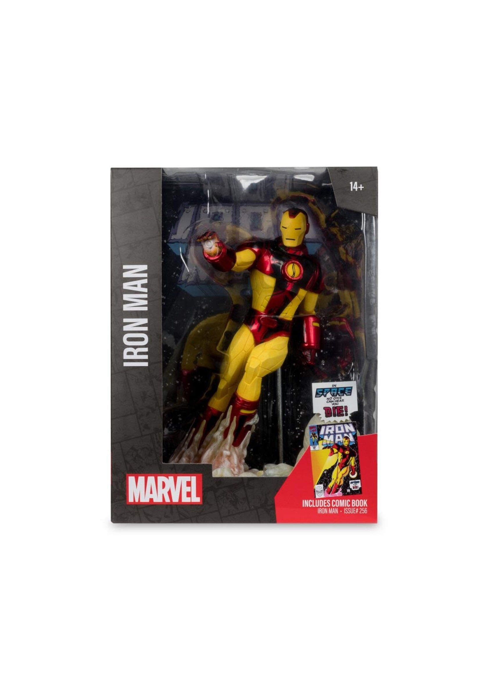 McFarlane toys Iron Man 1:6th Scale Collectible with Scene & Comic (Iron Man #256)