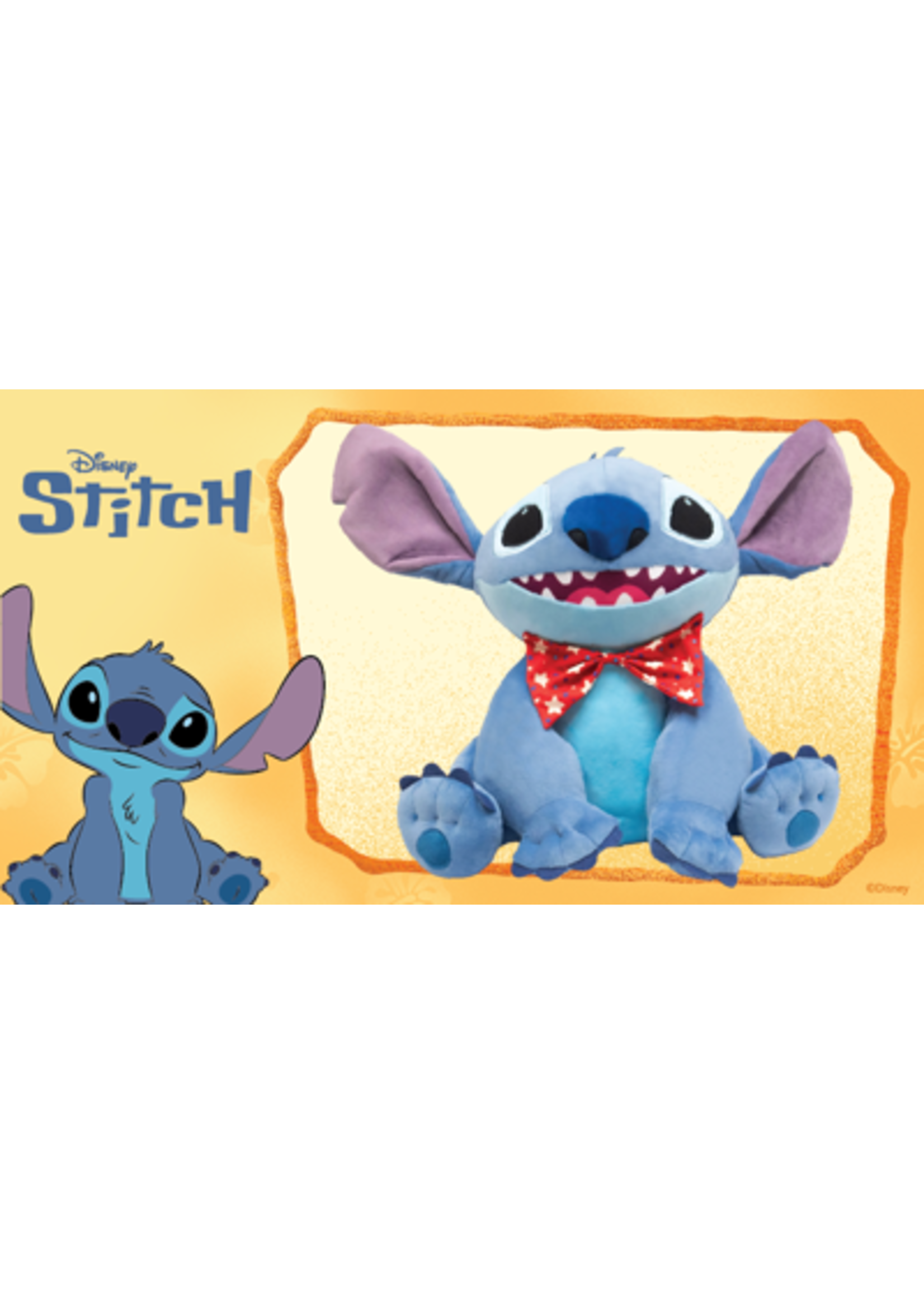 Disney Stitch bow tie in bag - Large Plush