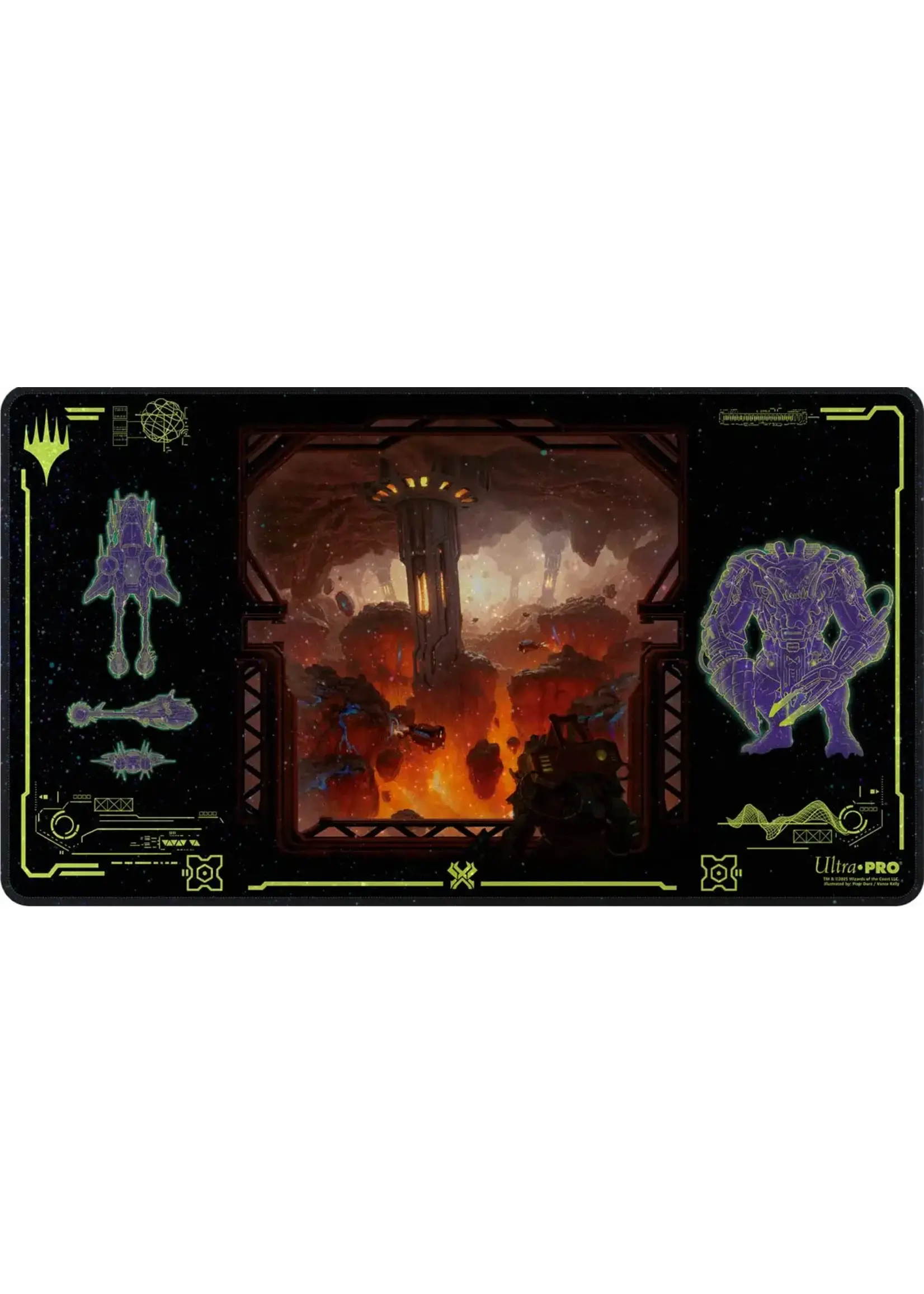 ULTRAPRO Copy of Playmat Holofoil - MTG Edge of Eternities Black