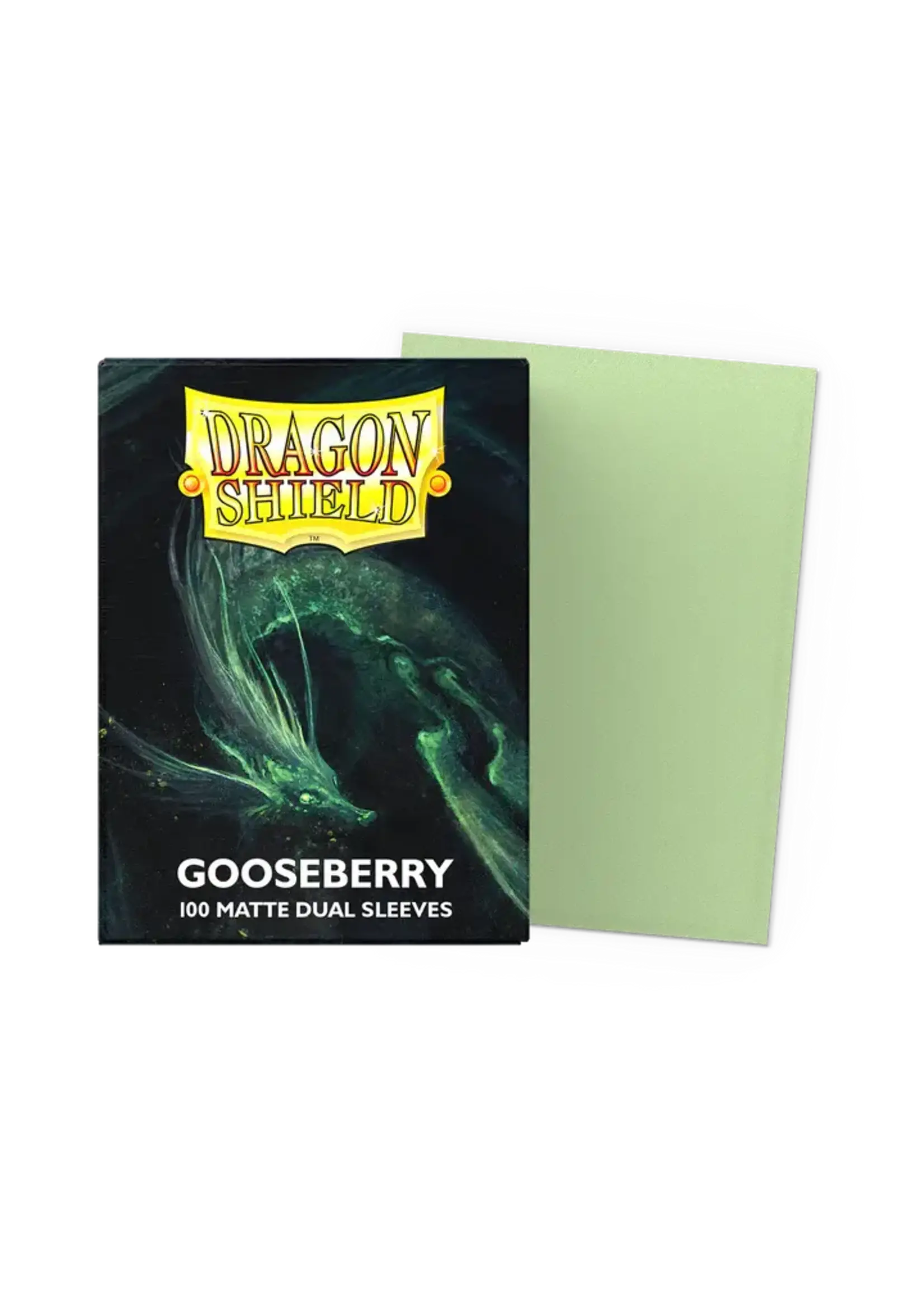 Dragon Shield Dragon Shield - 100ct Standard Size - Dual - Gooseberry Matte