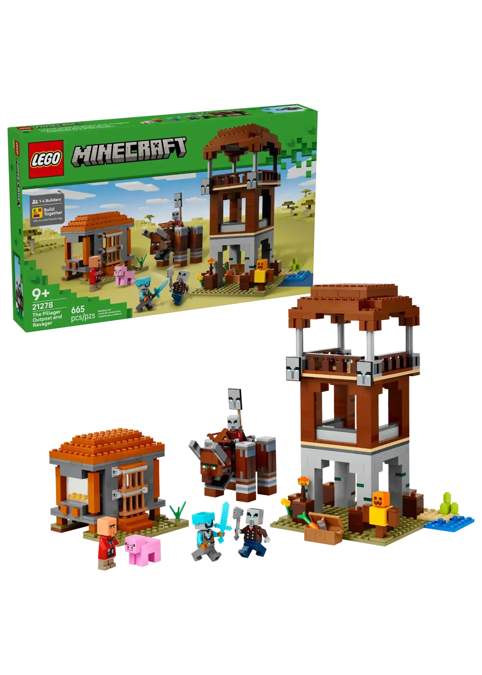 LEGO The Pillager Outpost and Ravager - 21278