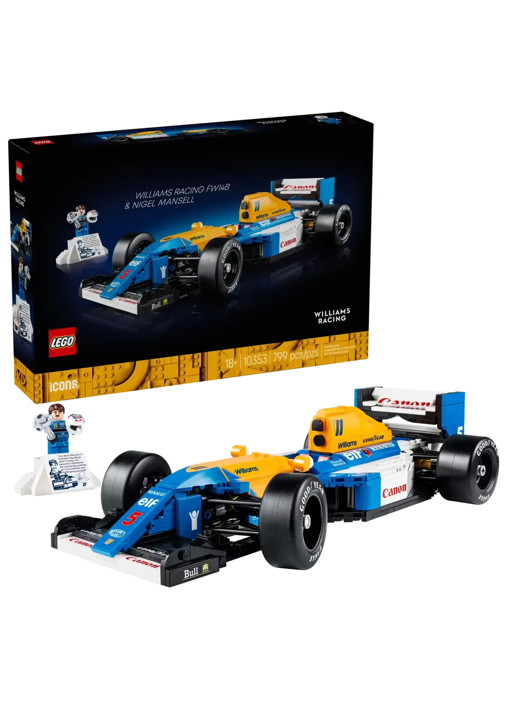 LEGO Williams Racing FW14B & Nigel Mansell