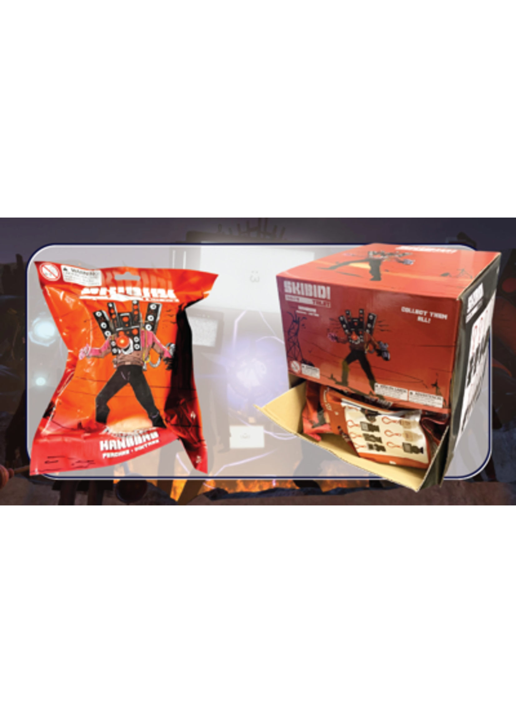 Tsunameez Tsunameez - Skibidi Toilet backpack hanger blind bag