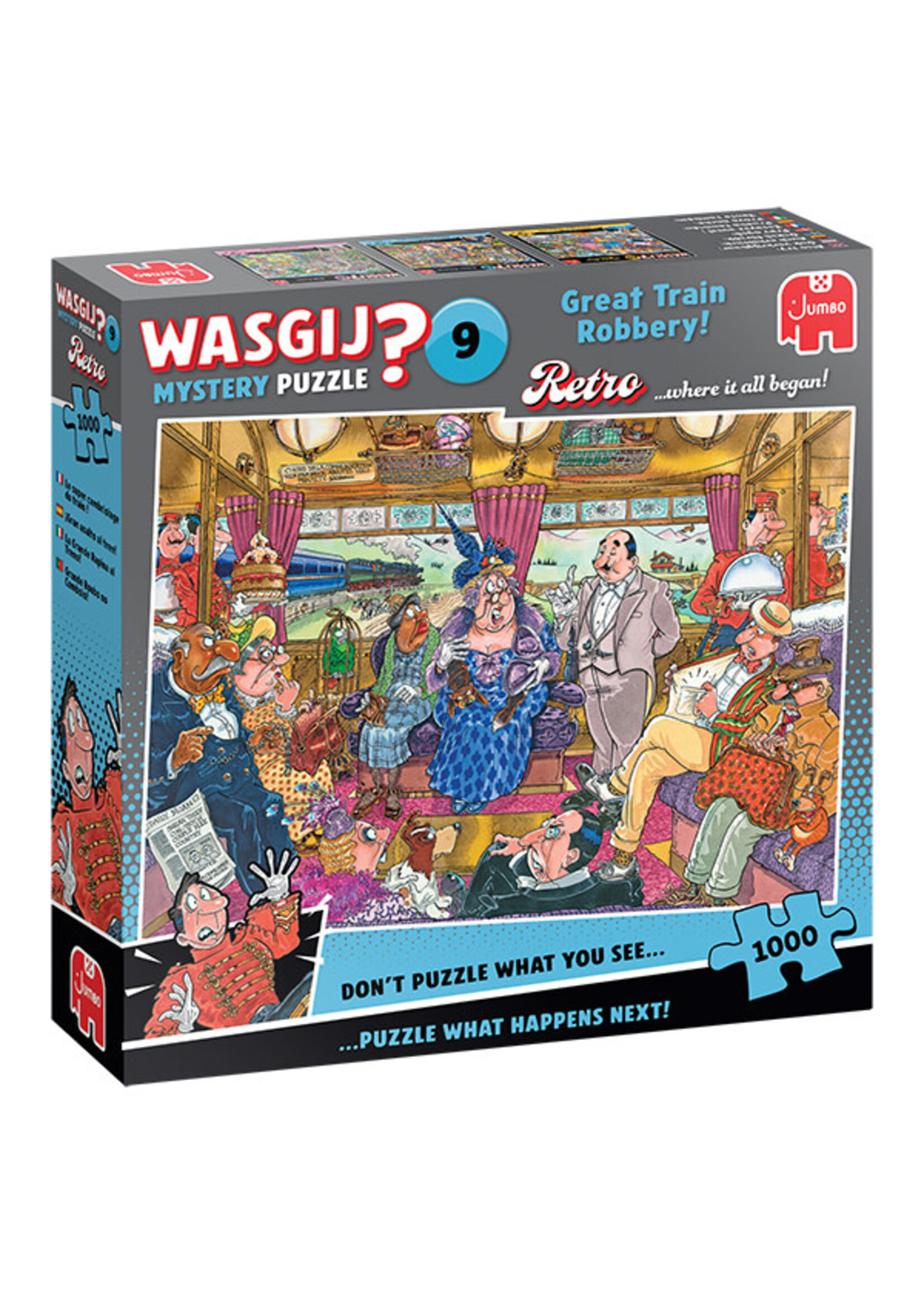 Jumbo Wasgij Mystery Retro 9, Le super cambriolage du train !