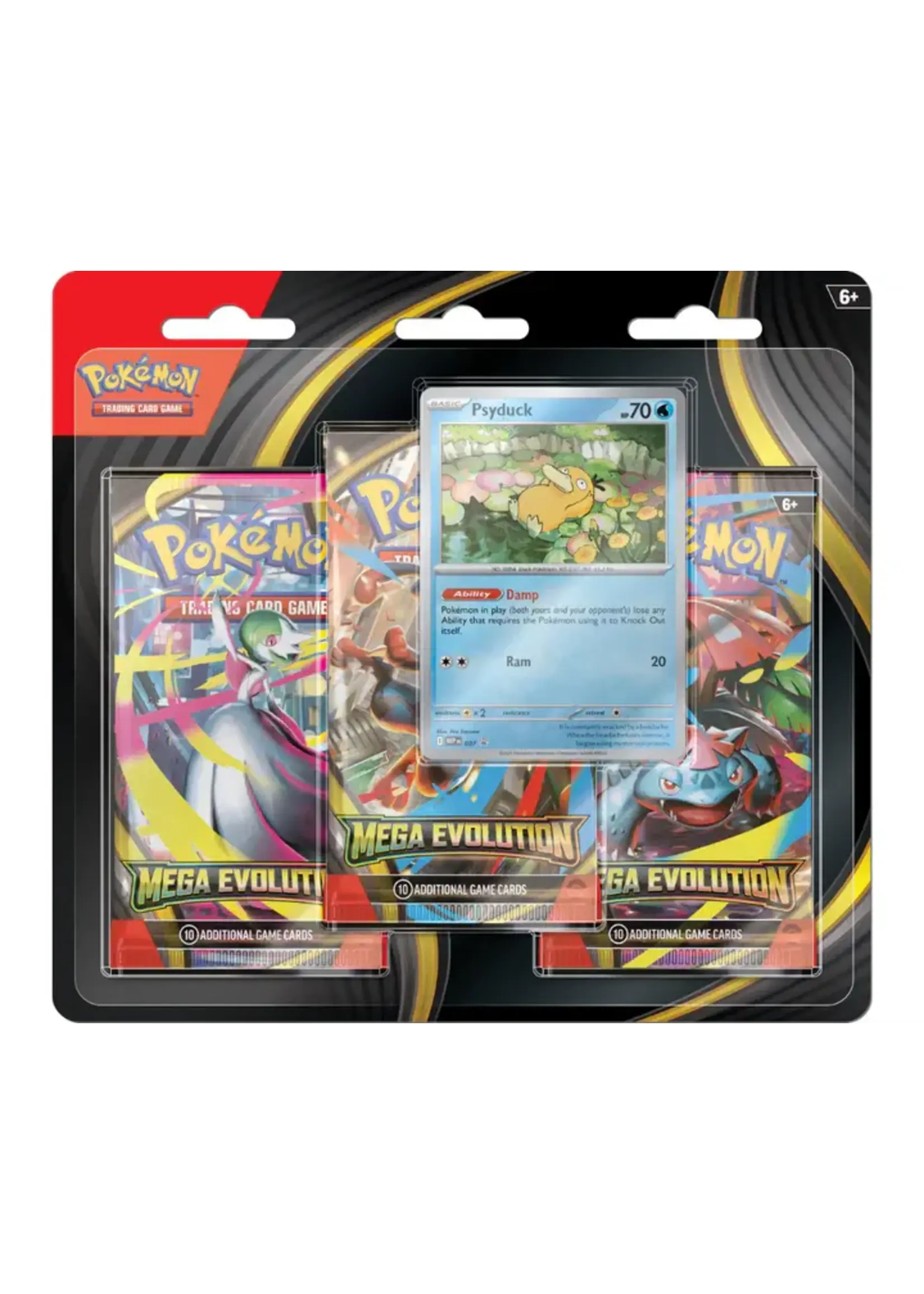The Pokémon Company International Pokemon - Mega Evolution - Base Set - 3 Pack Blister - Psyduck