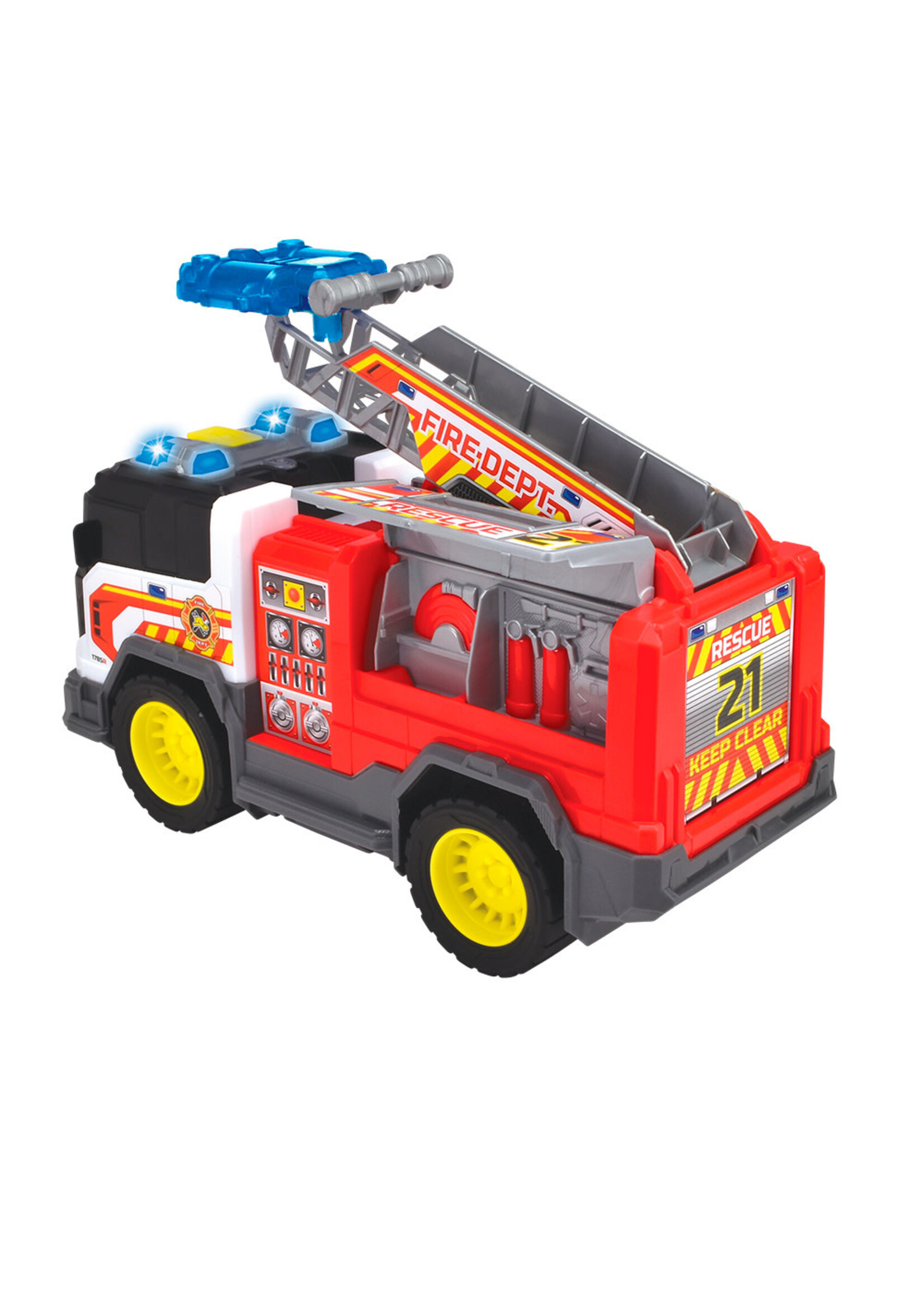 Dickie Toys City Heroes - Camion de pompier Sons et lumières 30 cm