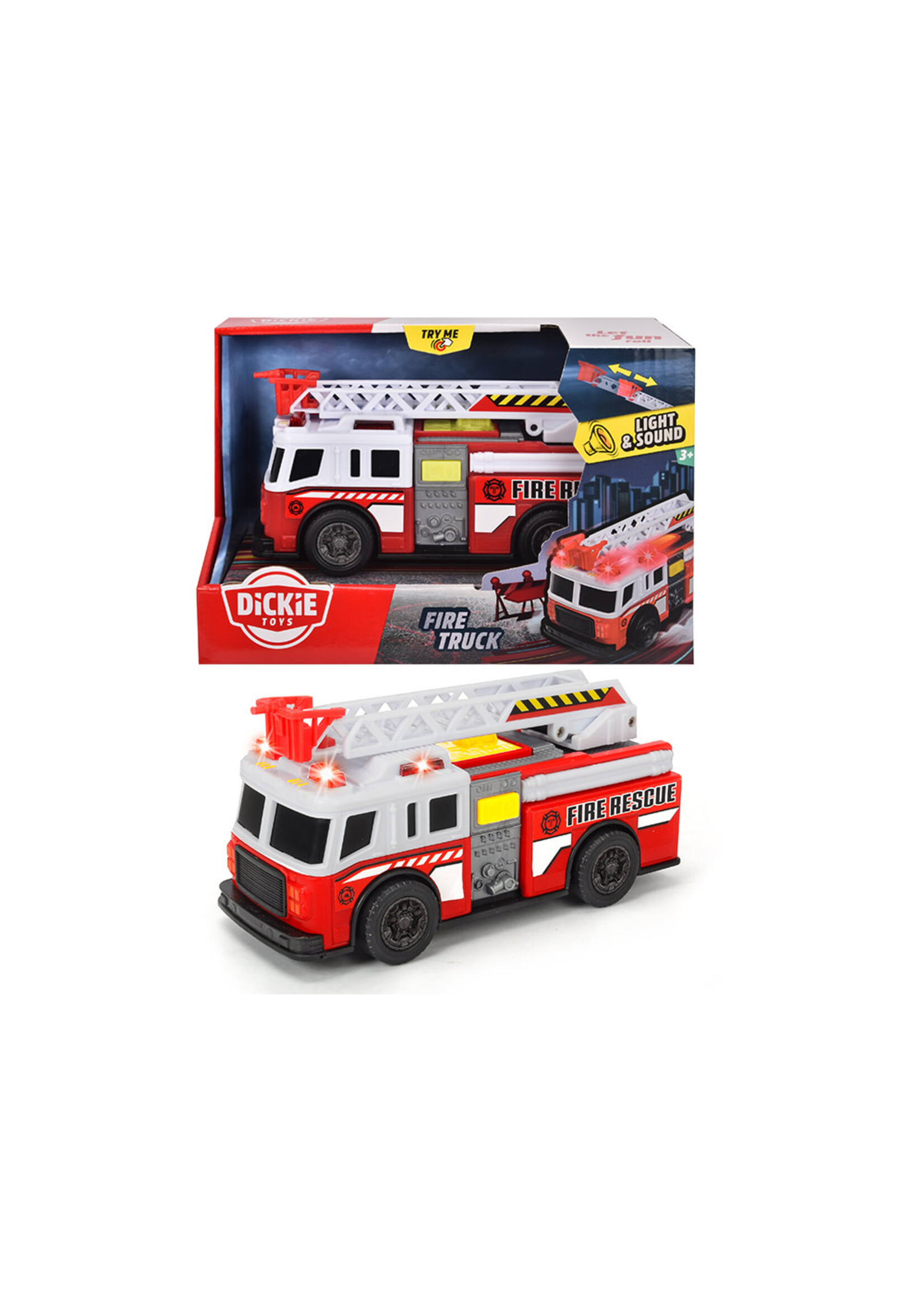 Dickie Toys City Heroes - Camion de pompier Sons et lumières 15 cm