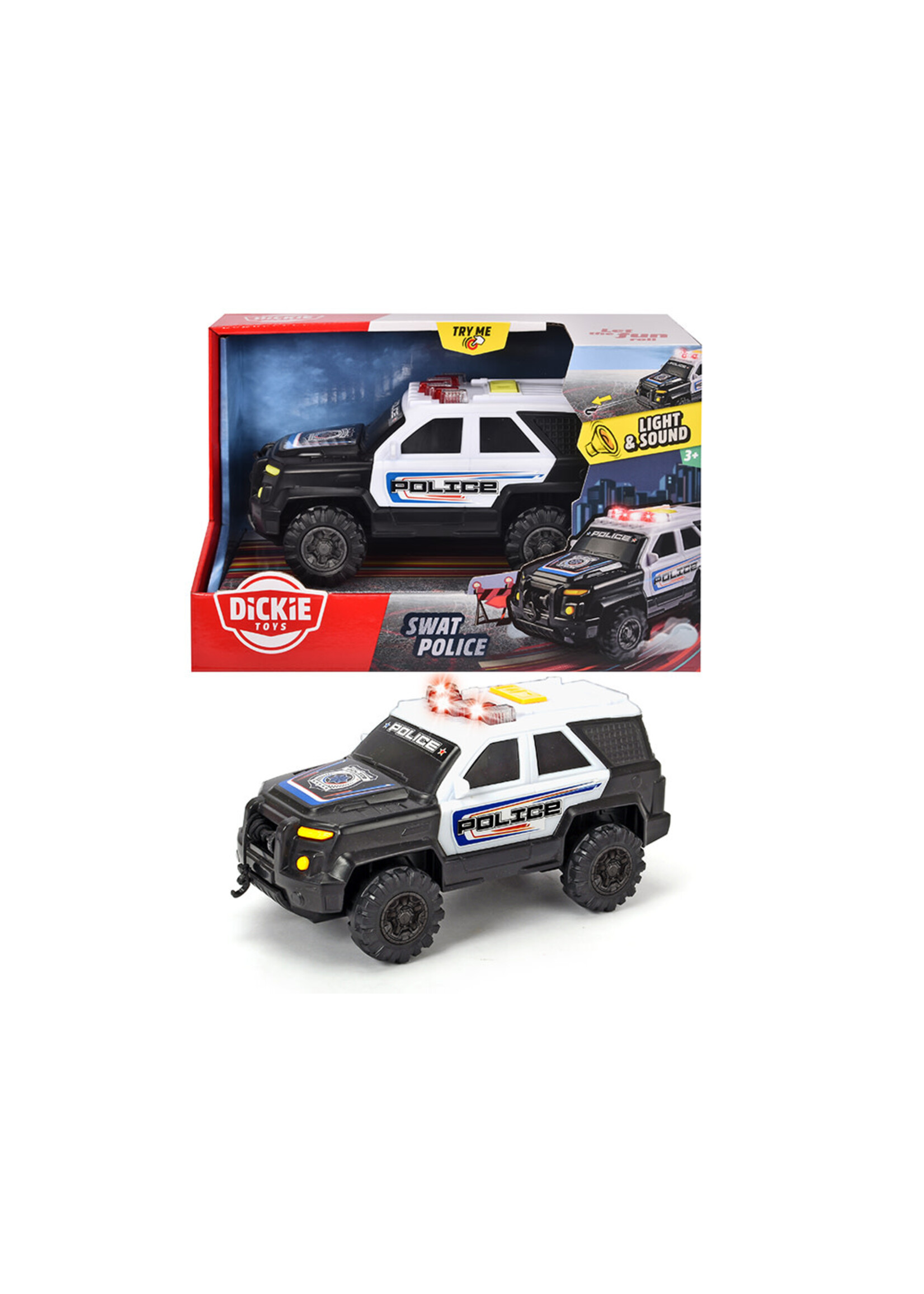 Dickie Toys City Heroes - Camion de police SWAT Sons et lumières 18 cm