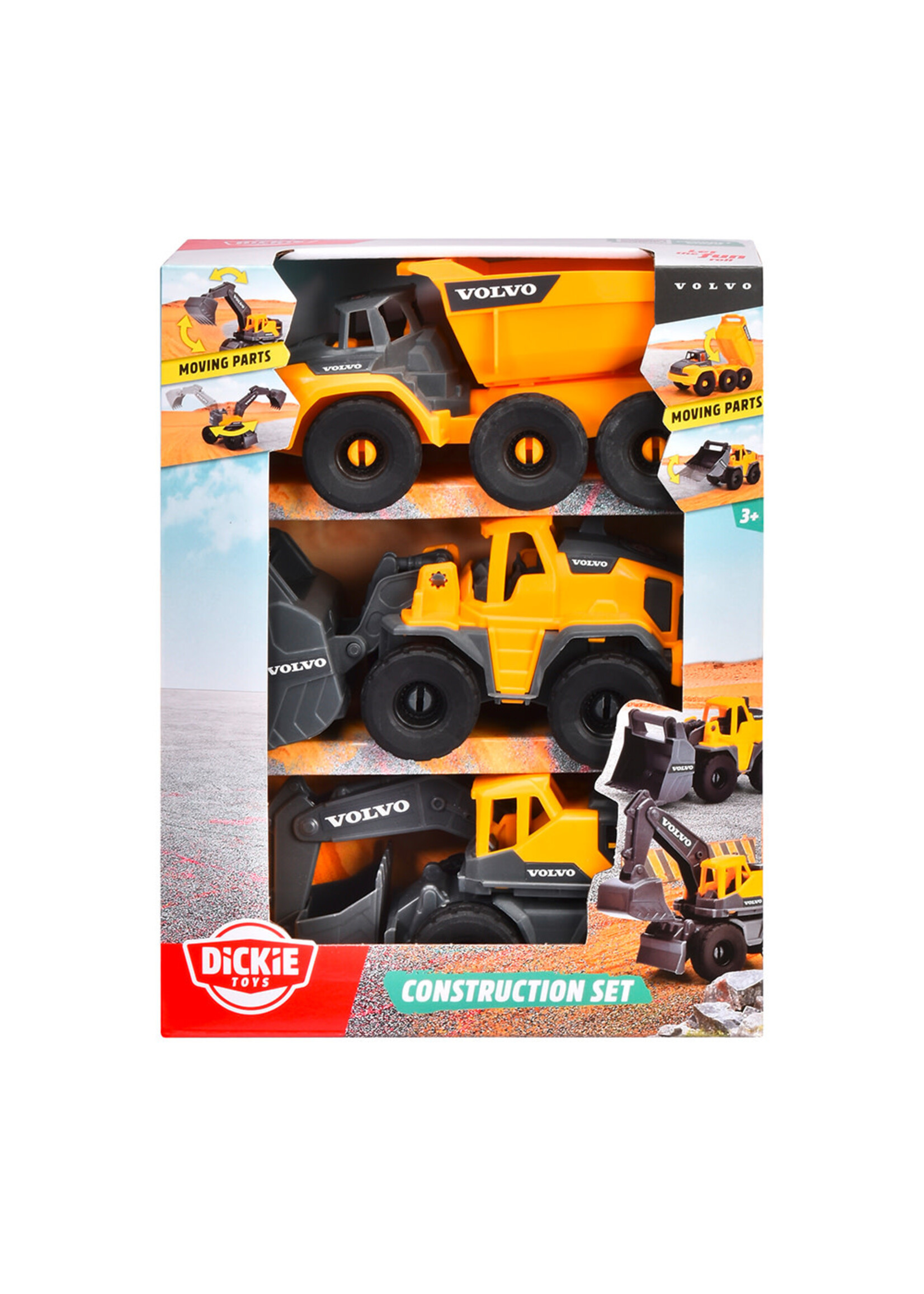 Dickie Toys Jeu de construction 3 véhicules
