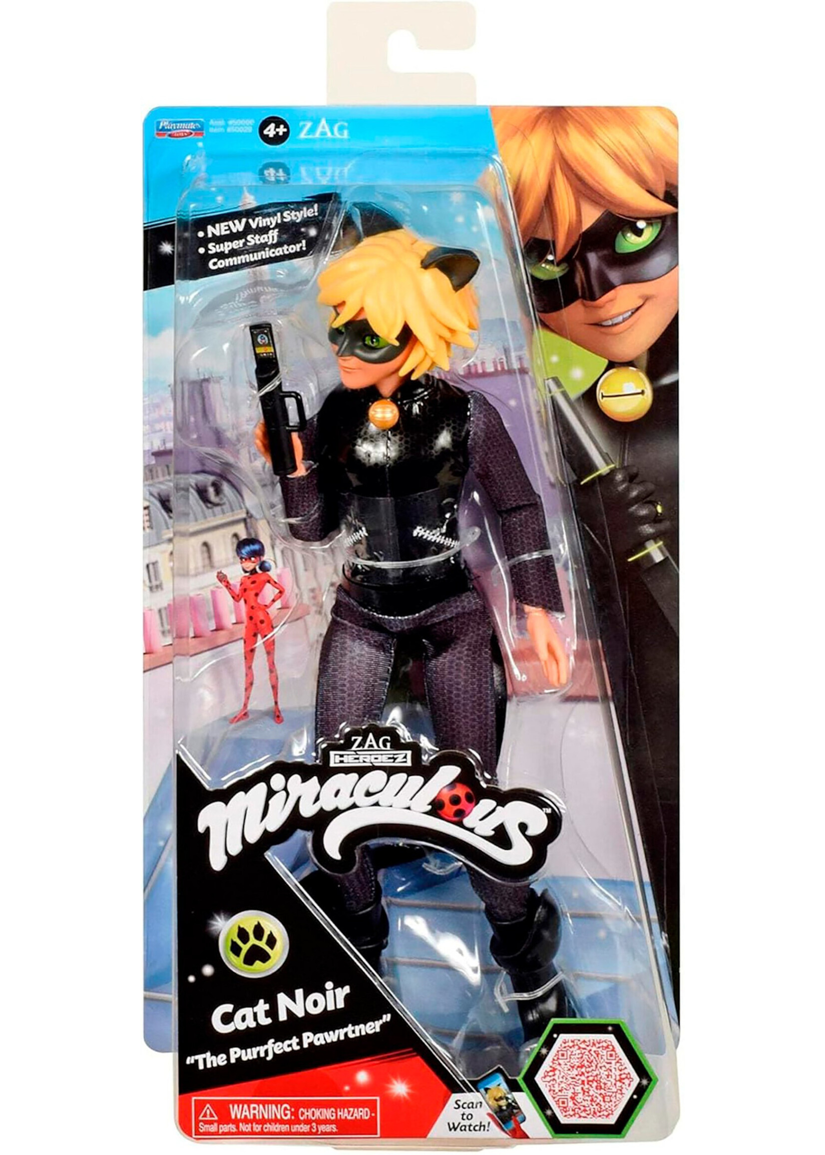 Miraculous Miraculous - ''The Purrfect Pawrtner'' Cat Noir doll 10.5 inch
