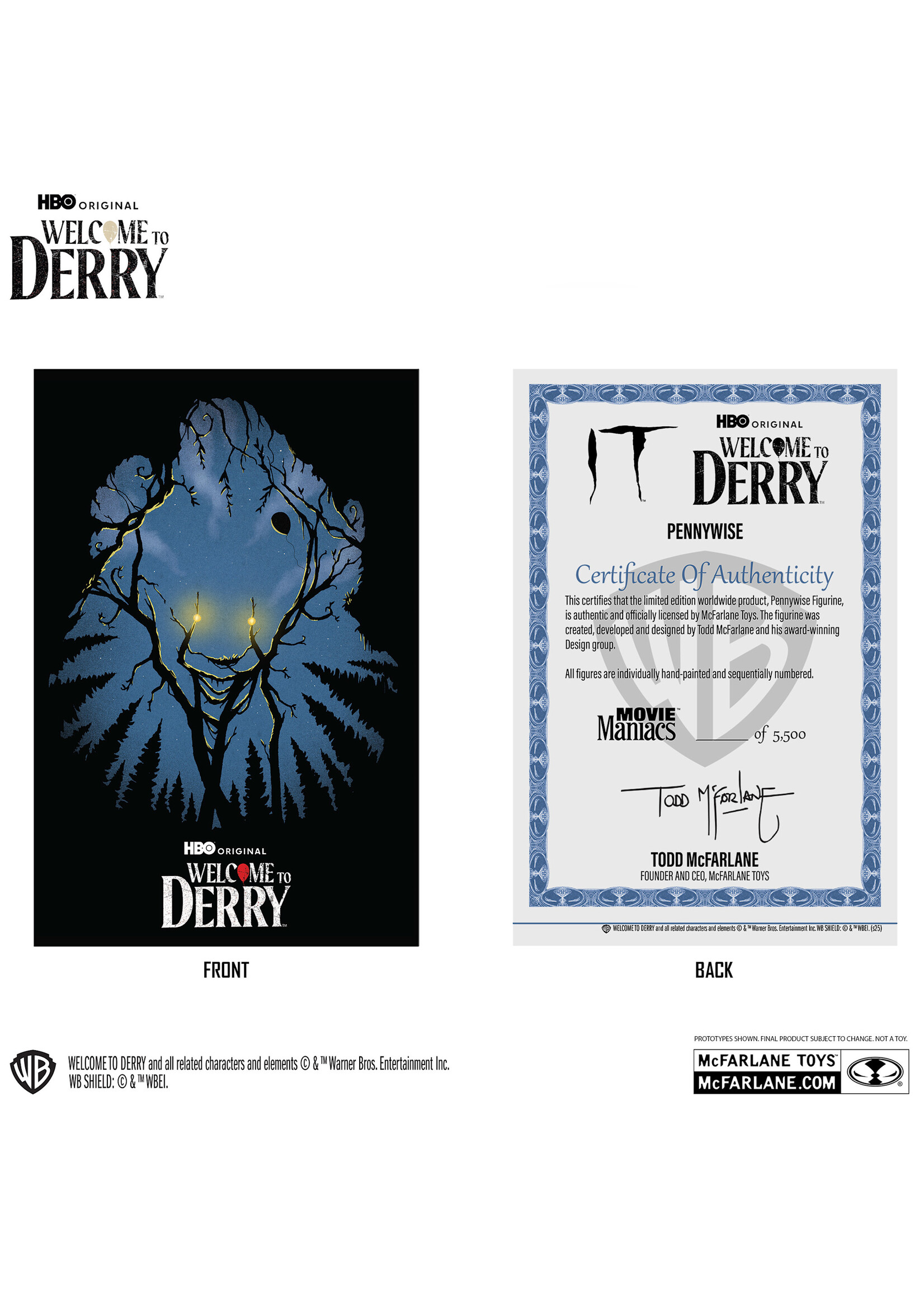 McFarlane toys Pennywise (Welcome to Derry) 6in Posed Figure