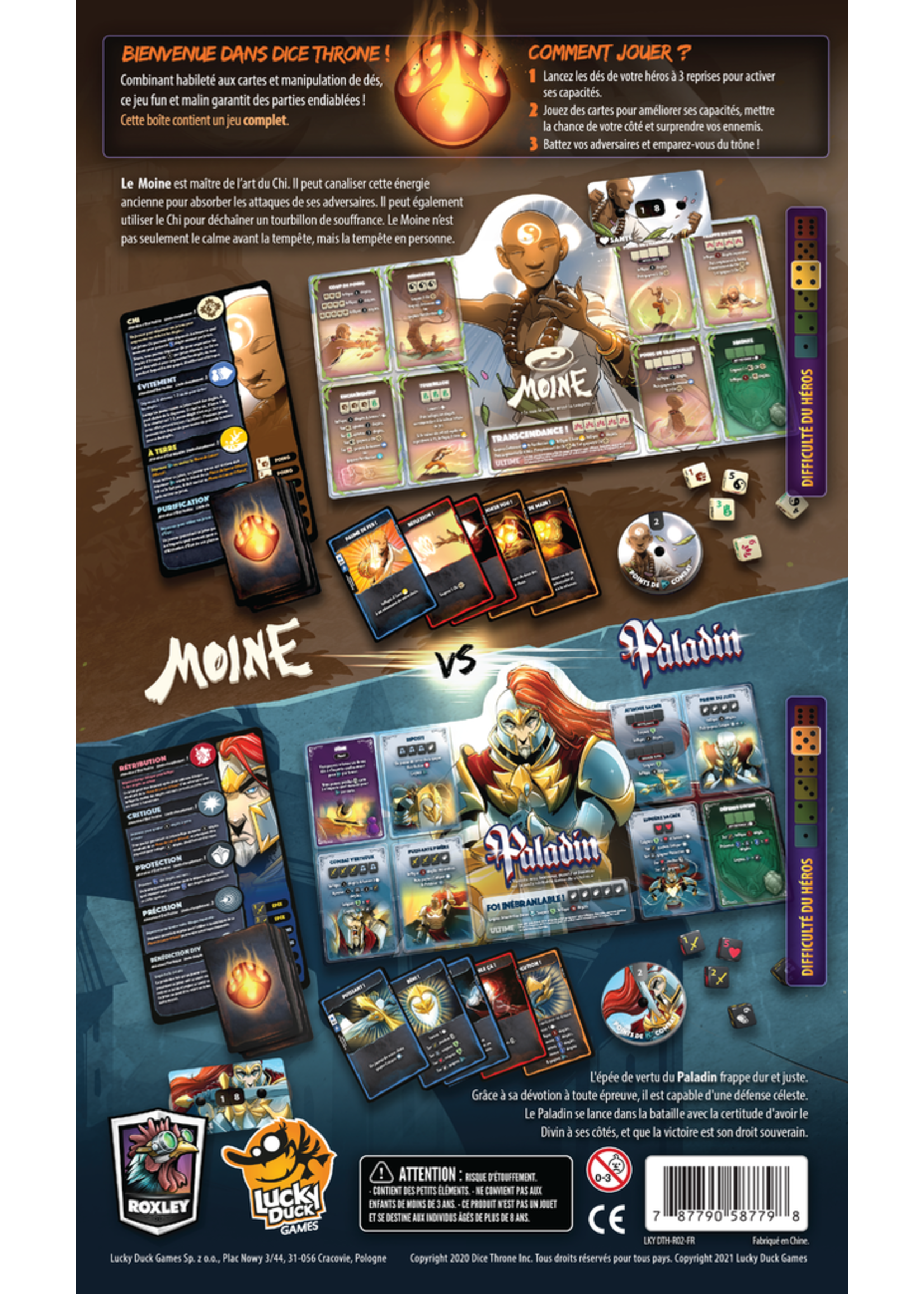 Dice Throne Dice Throne Sais.1 : Moine vs. Paladin - FR