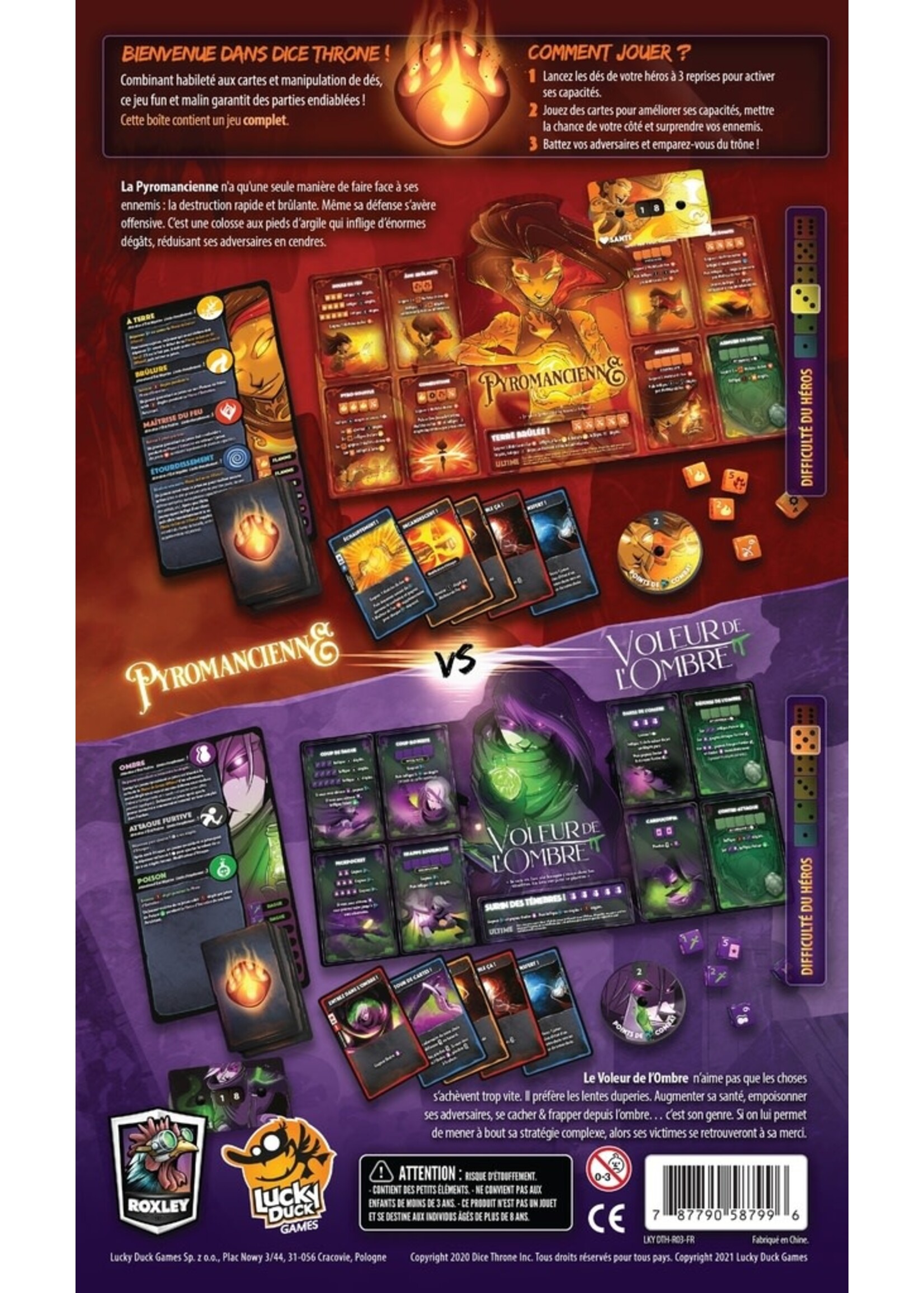 Dice Throne Dice Throne Sais.1 : Pyromancien vs. Voleur de l'ombre - FR