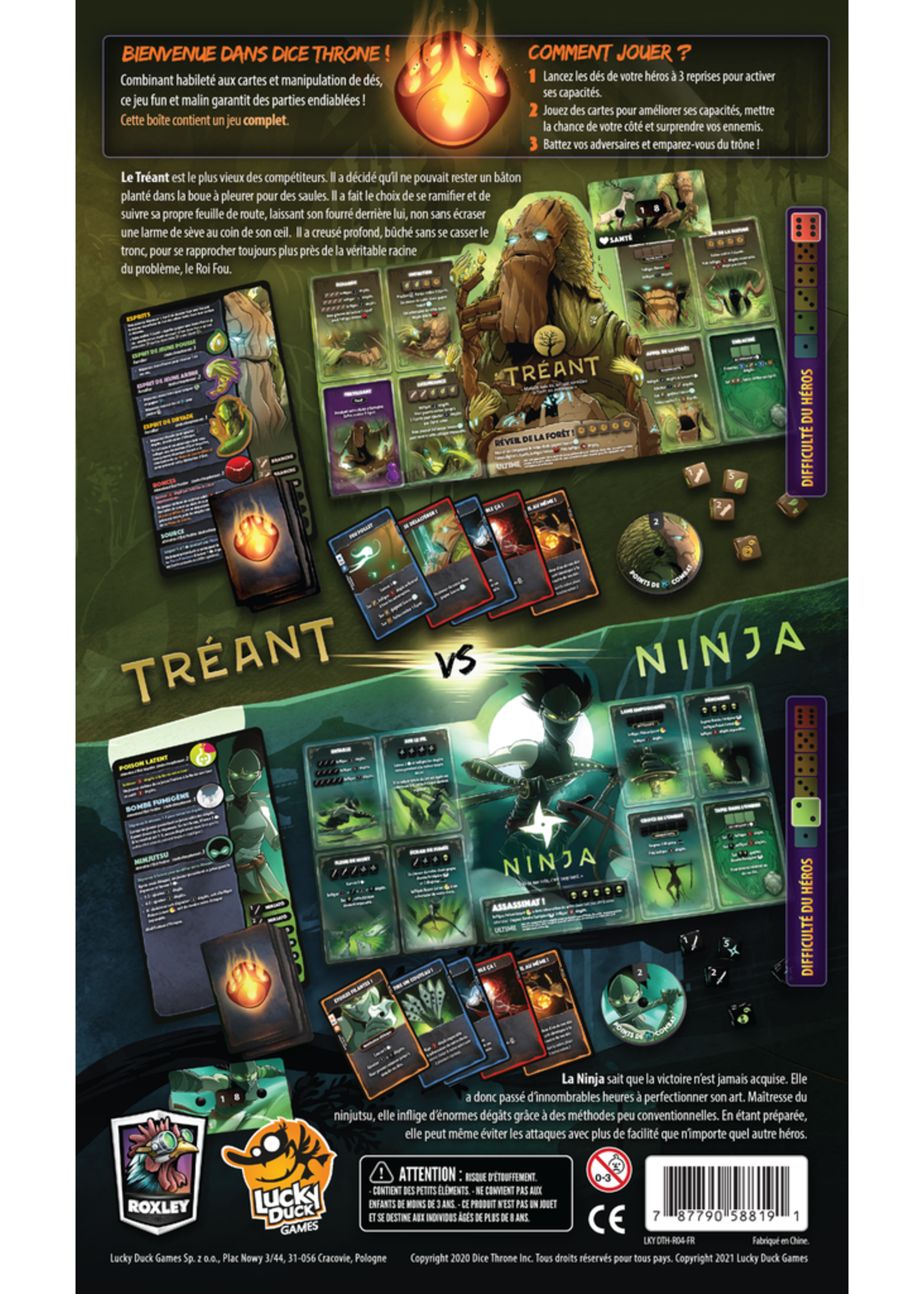 Dice Throne Dice Throne Sais.1 : Treant vs. Ninja - FR