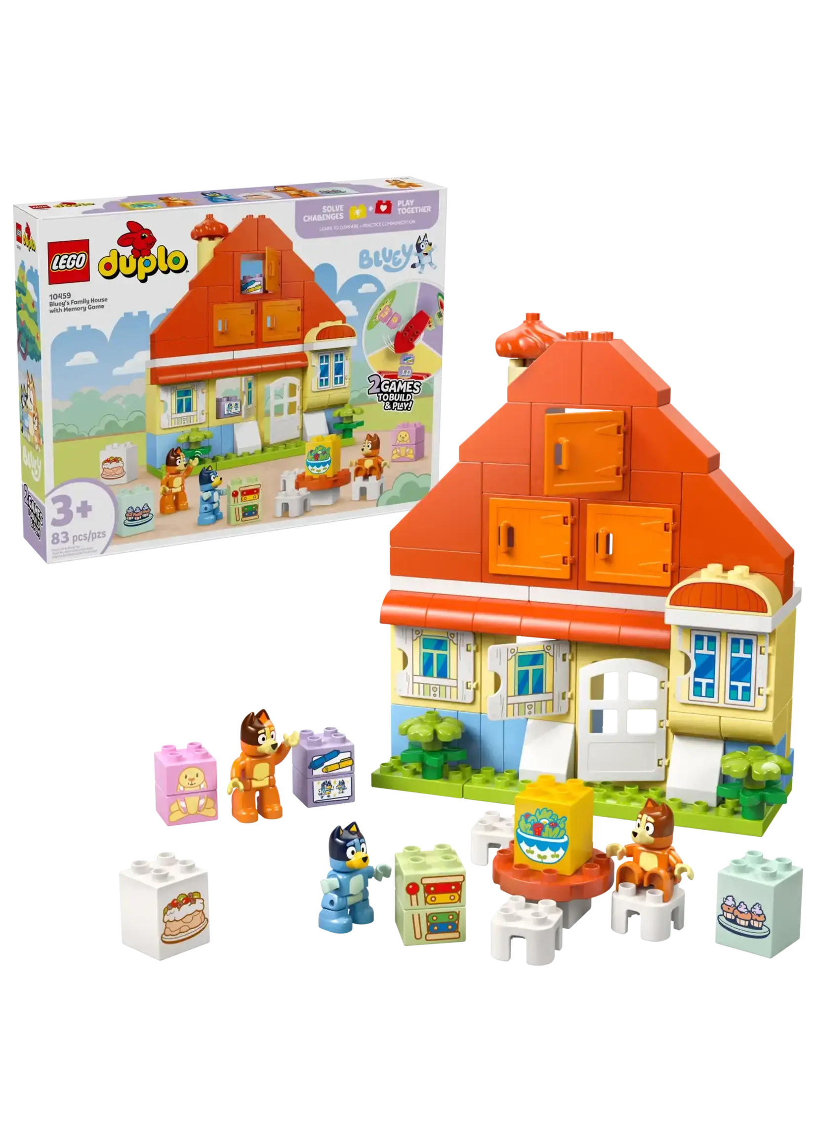LEGO La maison de la famille de Bluey avec jeu de mémoire