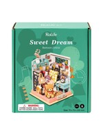 Robotime ROBOTIME  -  ROLIFE  -  SWEET DREAM BEDROOM - DOLLHOUSE MINIATURE -LITTLE & WARM SPACE SERIES