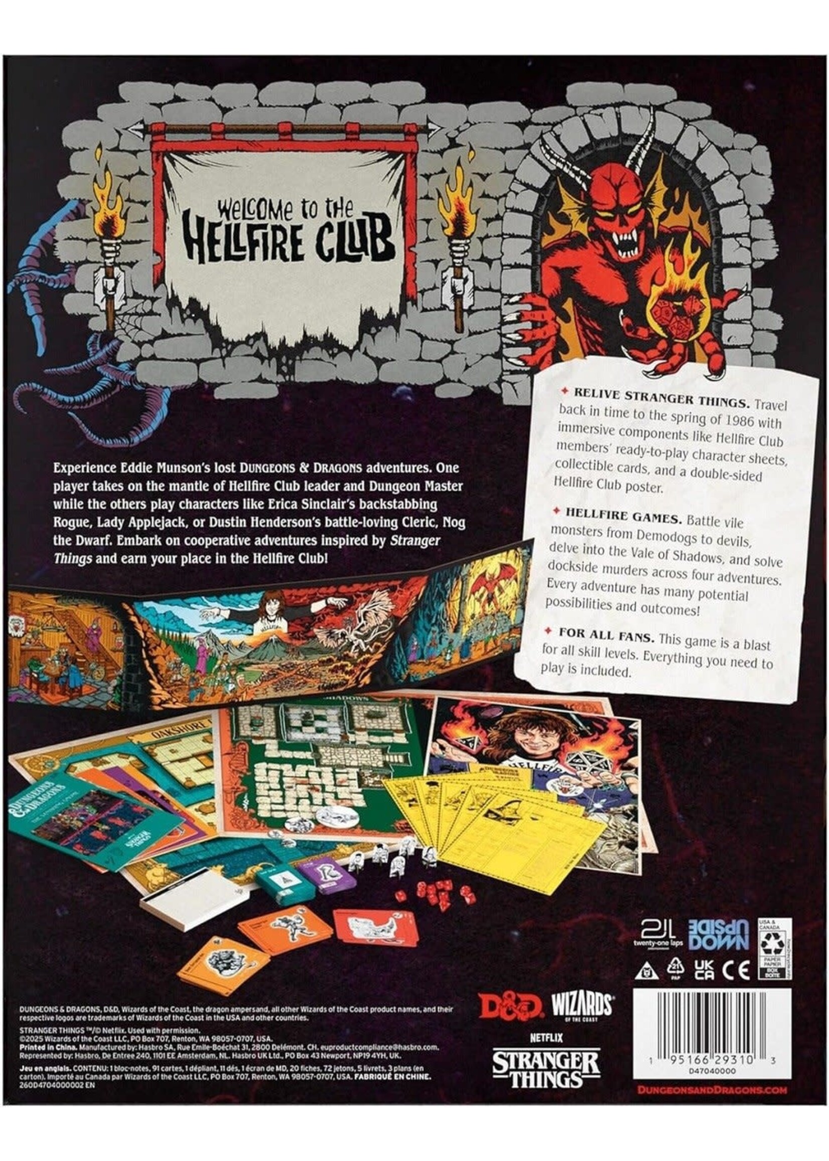 Dungeons & Dragons D&D: 5E - Stranger Things: Welcome to the Hellfire Club Boxed Set