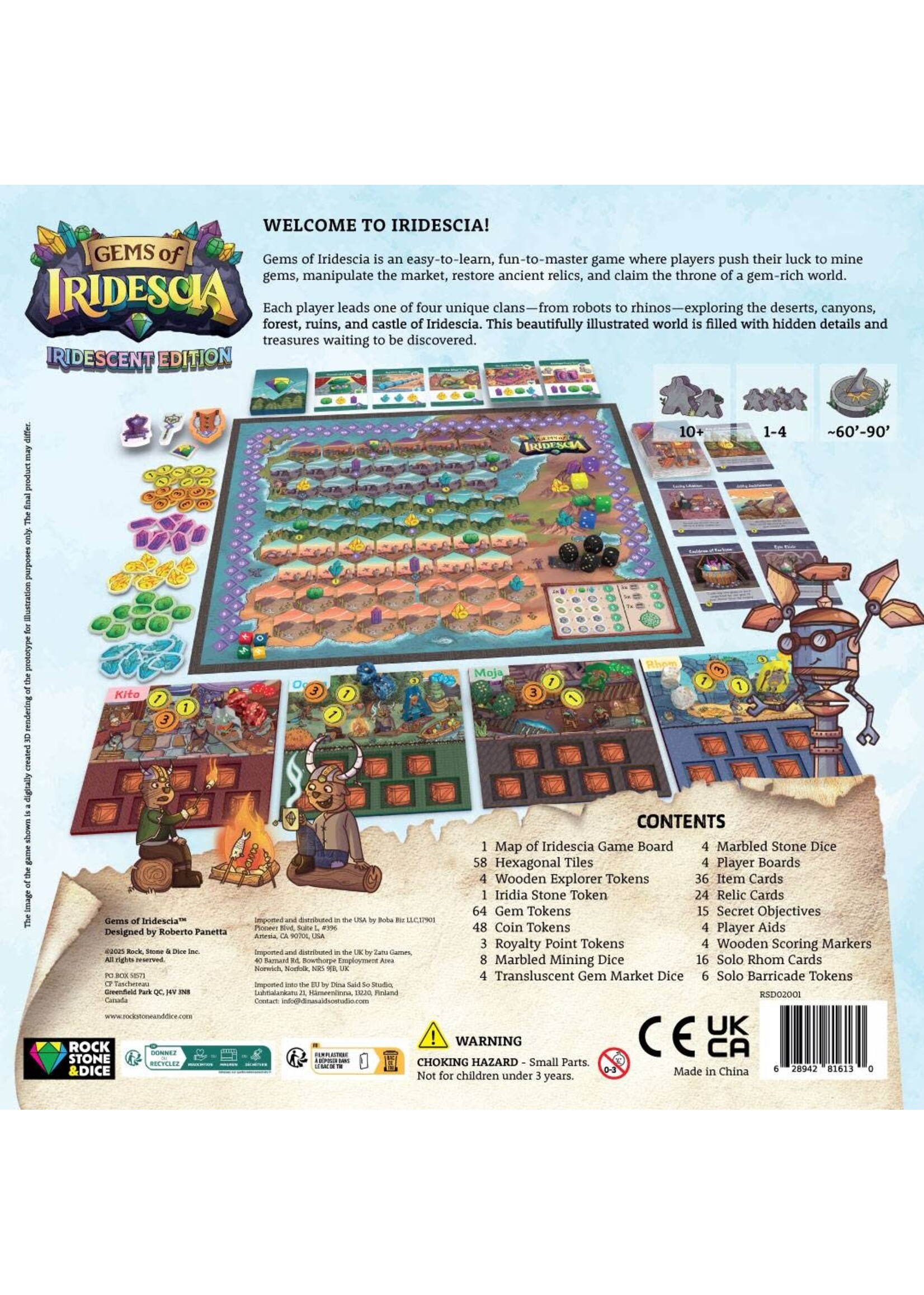 Rock Stone & Dice GEMS OF IRIDESCIA - DELUXE EDITION  -  BASE GAME (ENGLISH)