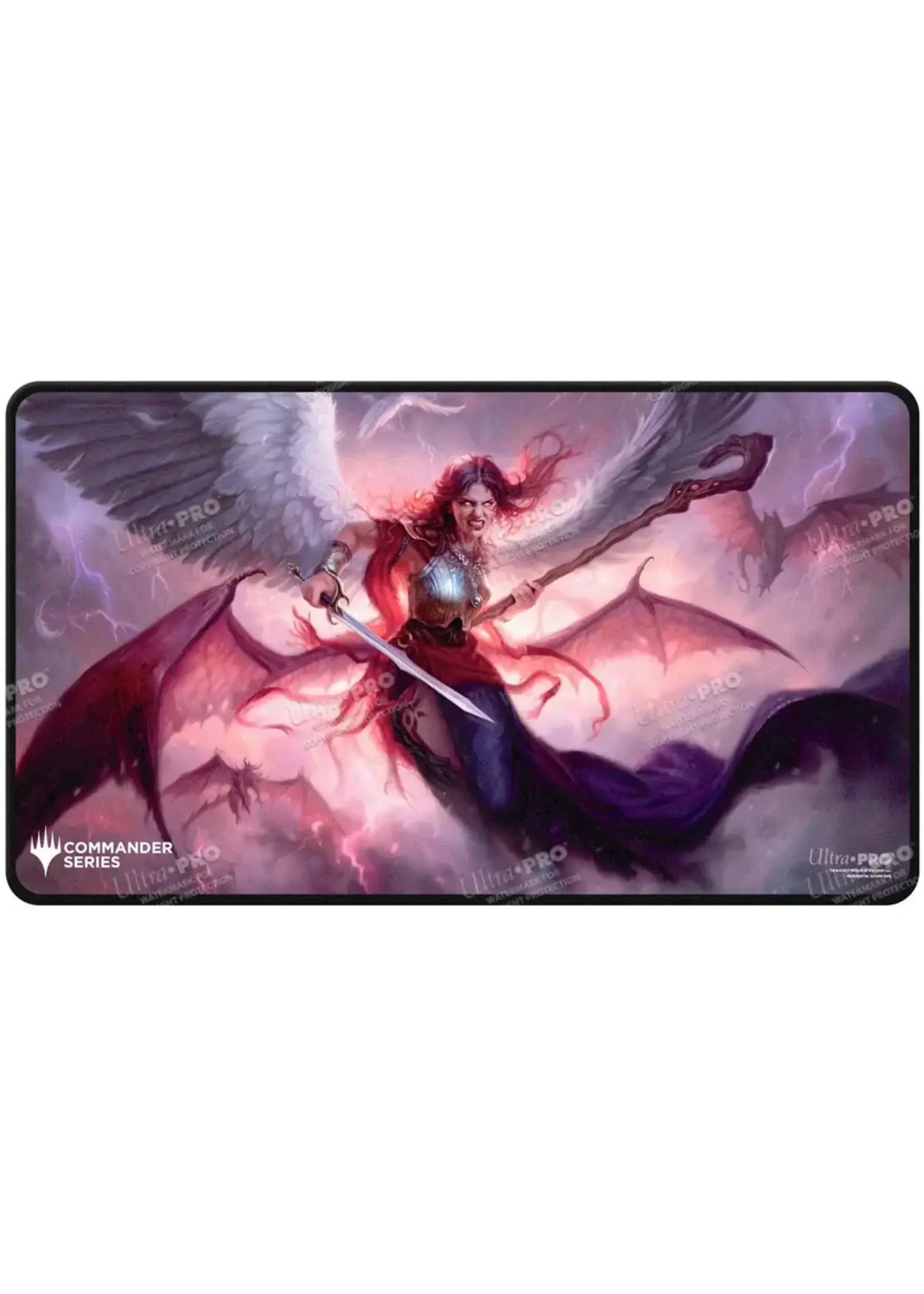 ULTRAPRO Commander Series #5 - Three Color Wedge - Kaalia Black Stitched Playmat