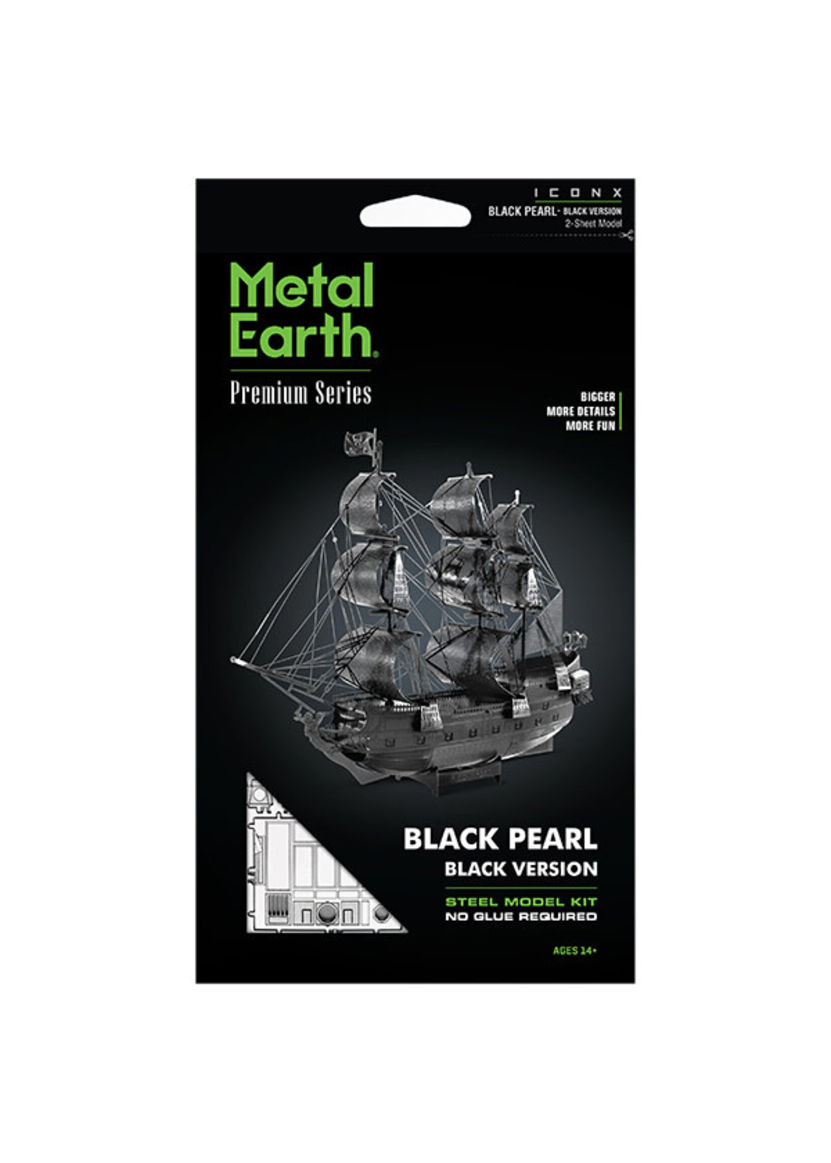 metal earth Black Pearl - Modèle noir