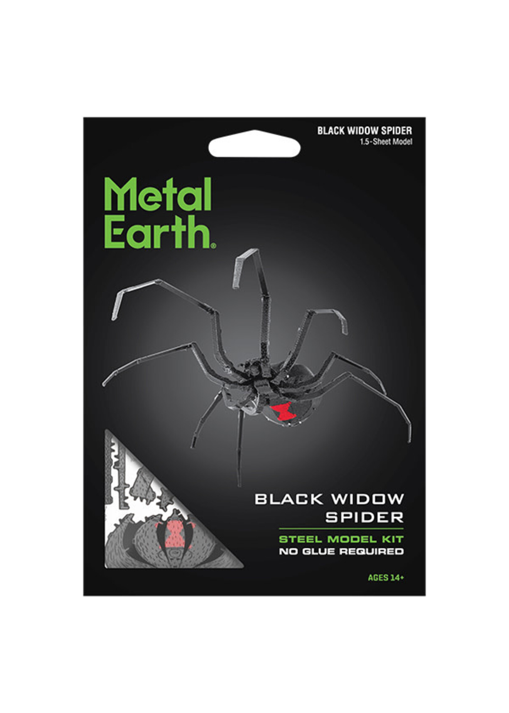 metal earth Araignee veuve noire